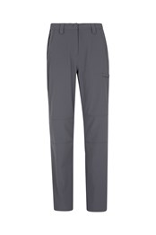 Pantalón Elástico Mujer Trek - Corte Corto Gris Intenso