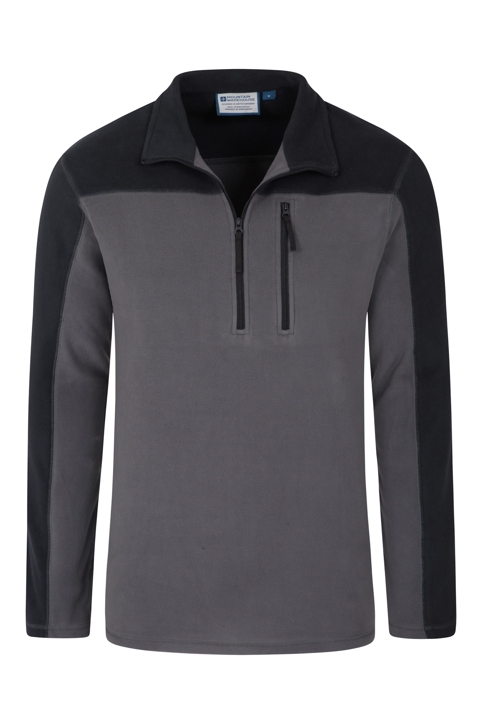 argyle mens half zip fleece