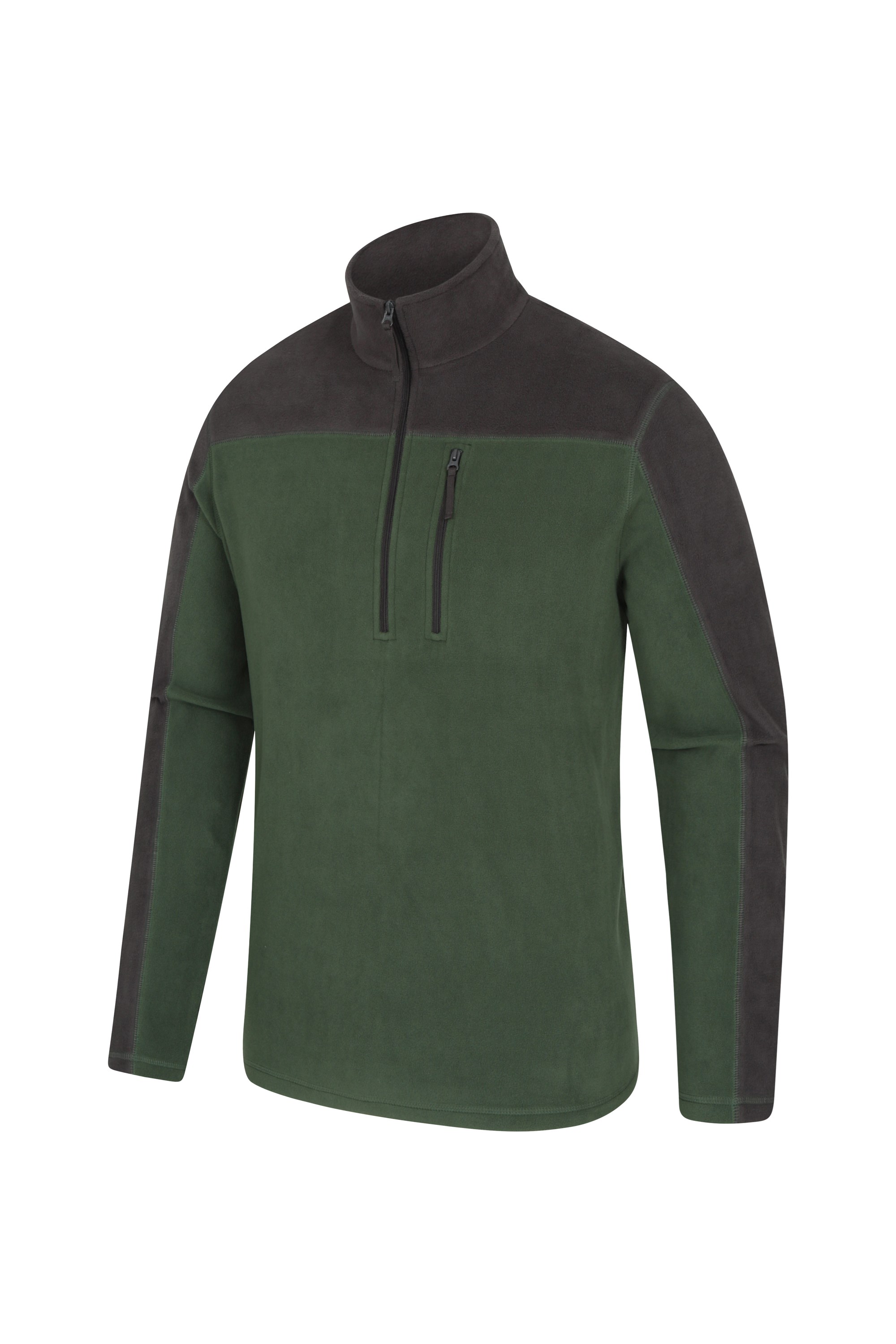 argyle mens half zip fleece