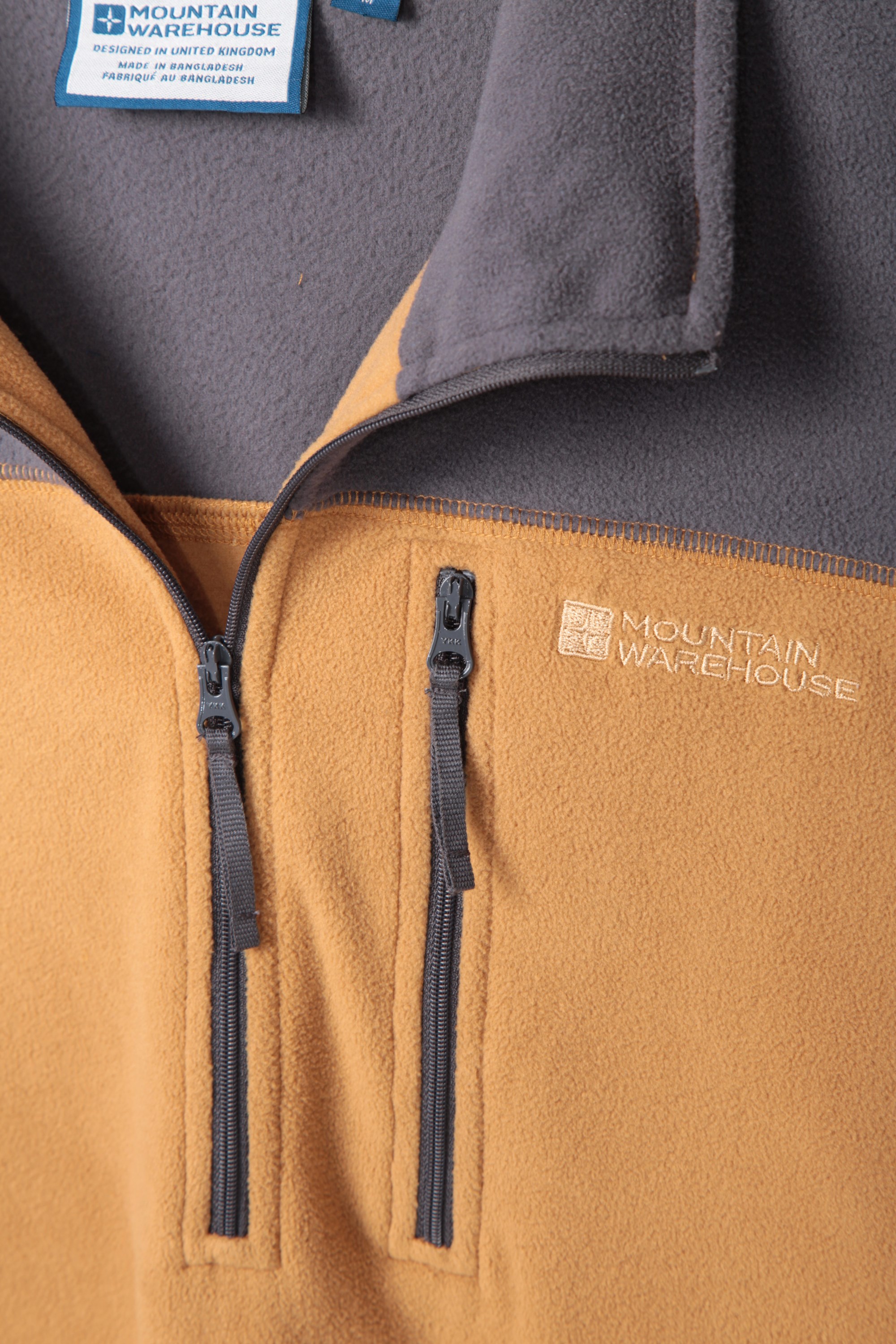 argyle mens half zip fleece