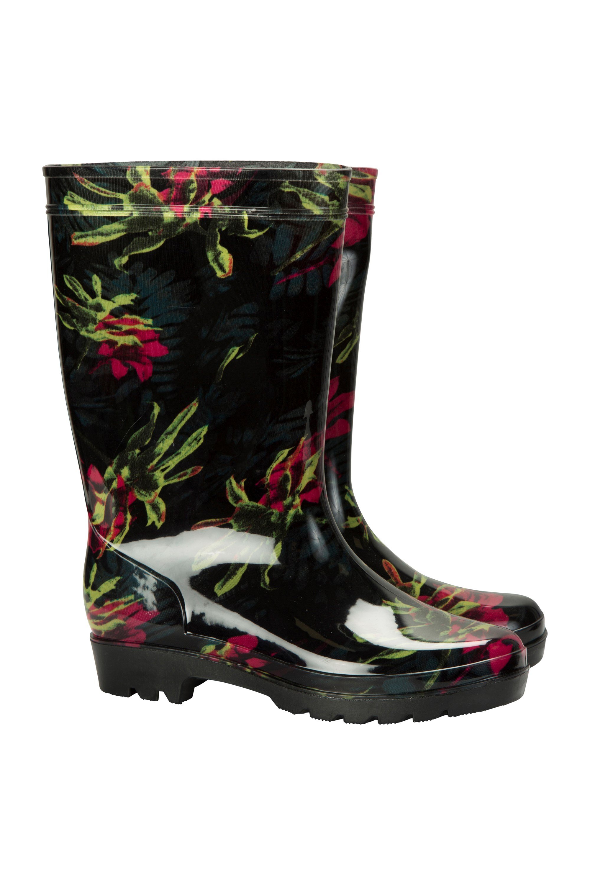 womens floral rain boots