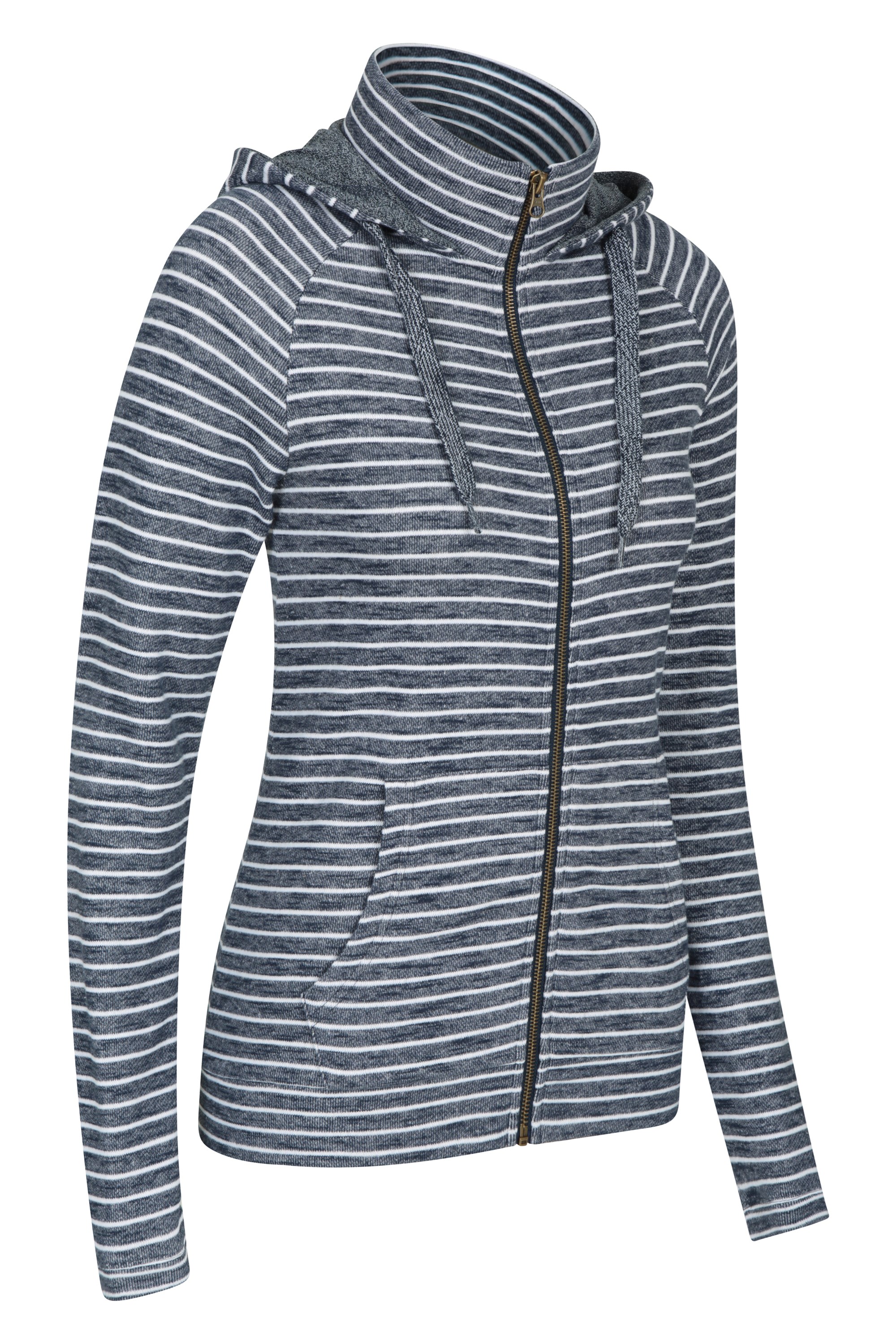 Mountain Warehouse Woolamai Womens Full Zip Hoodie with Adjustable Hood