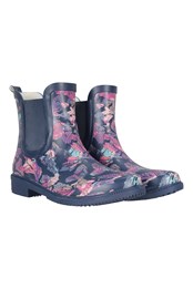 Women’s Printed Rubber Ankle Wellies Pink