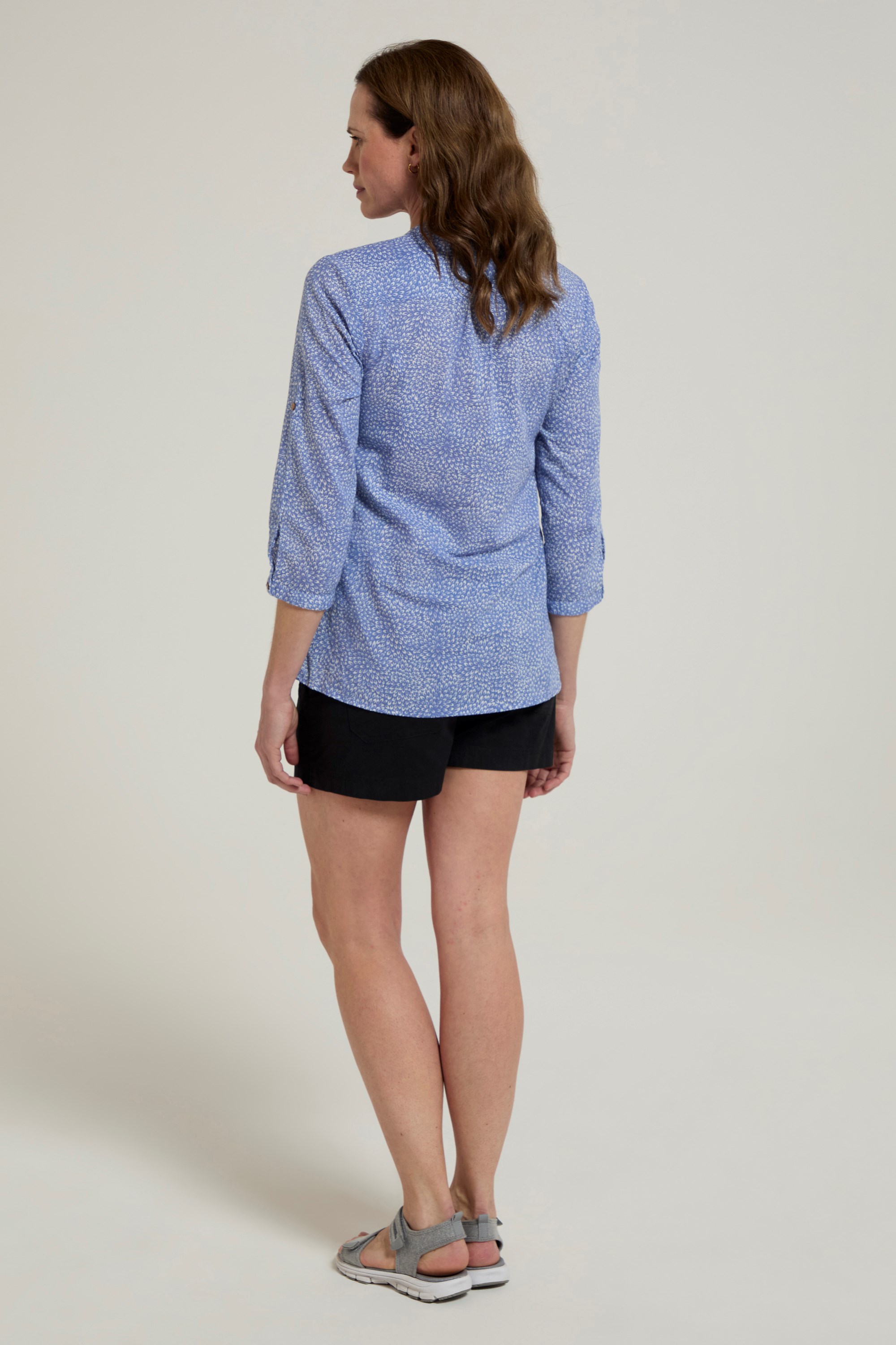 Petra Printed Womens 3/4 Sleeve Shirt