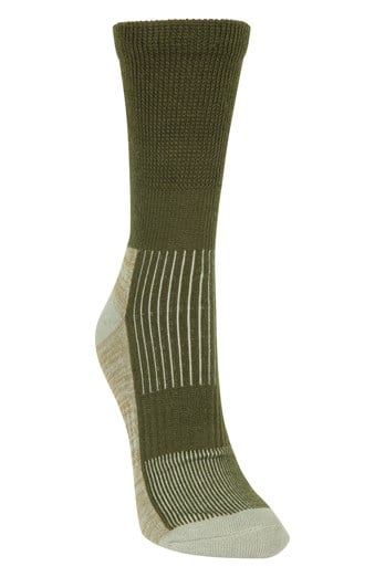 IsoCool Womens Mid-Calf Hiker Socks Khaki