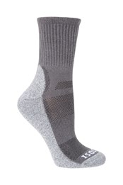 IsoCool Womens Trekker Walking Socks Dark Grey