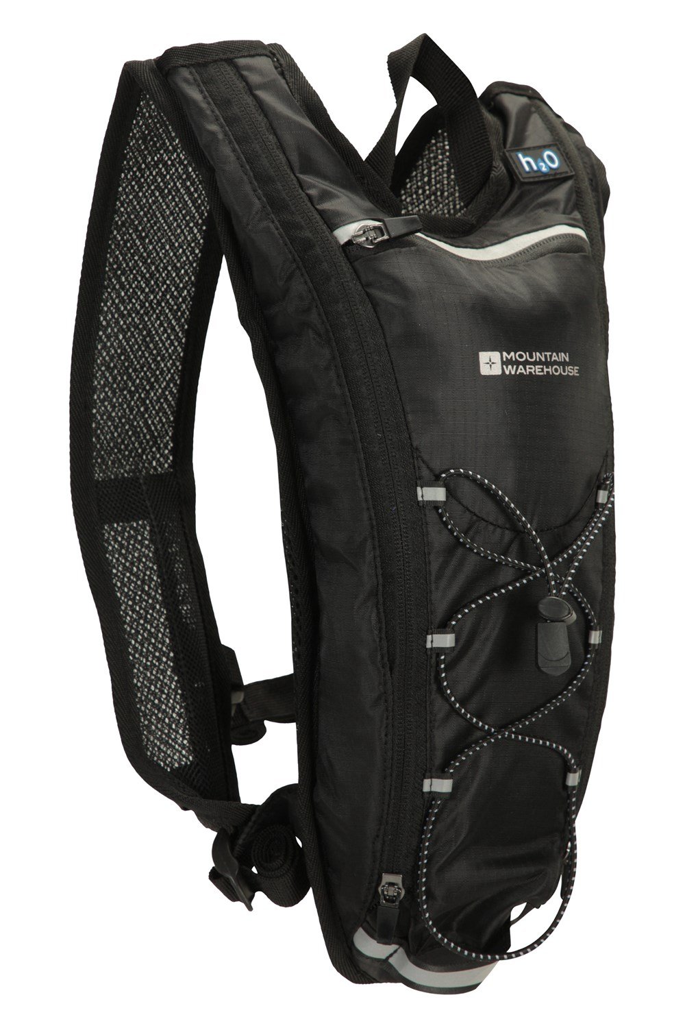 Mountain Warehouse Unisex Track Hydro Bag in Black w/Airmesh Back-2 l ...