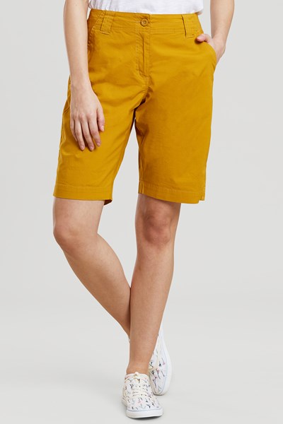Coast Stretch Womens Shorts - Yellow