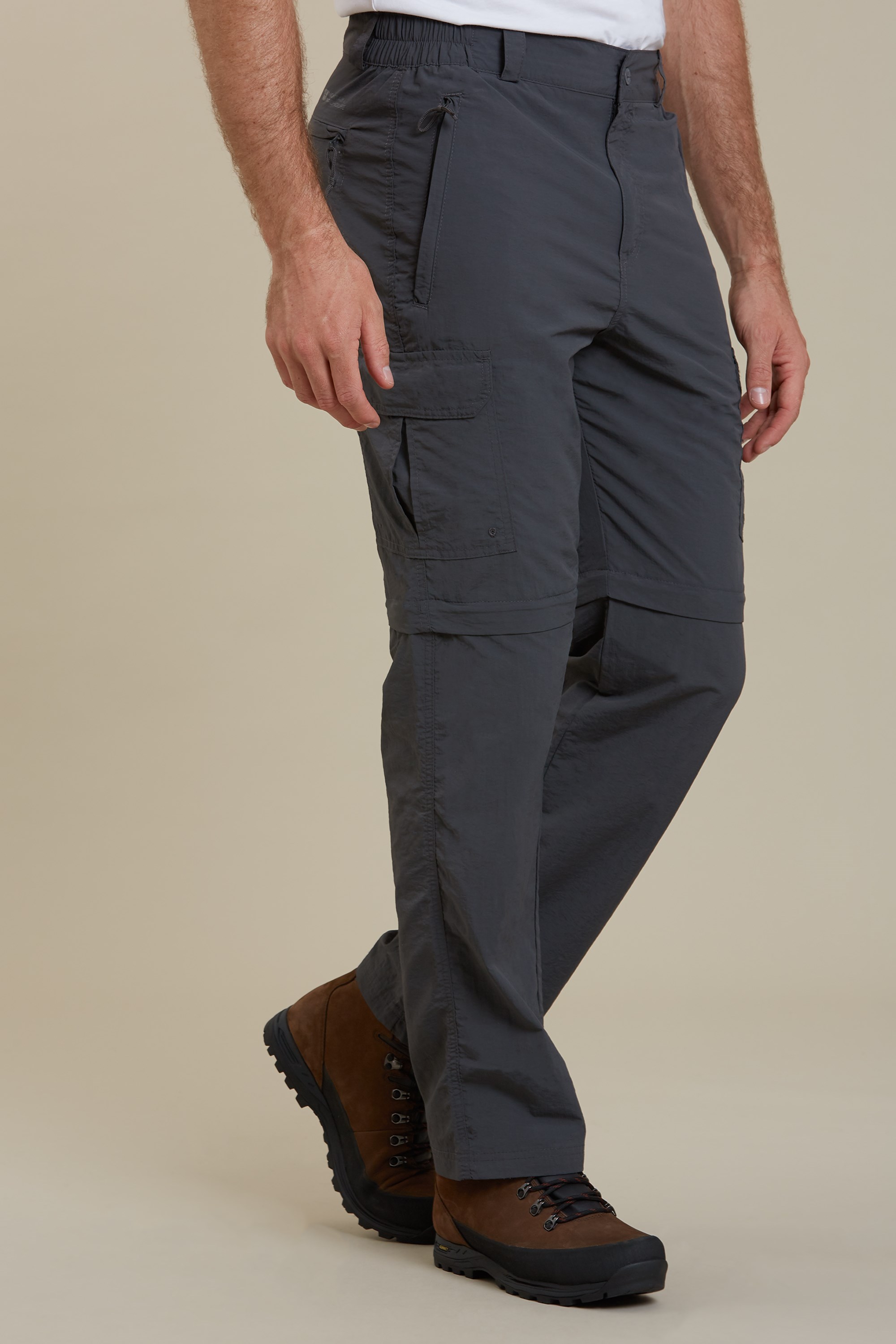 Explore Convertible Mens Pants - Grey