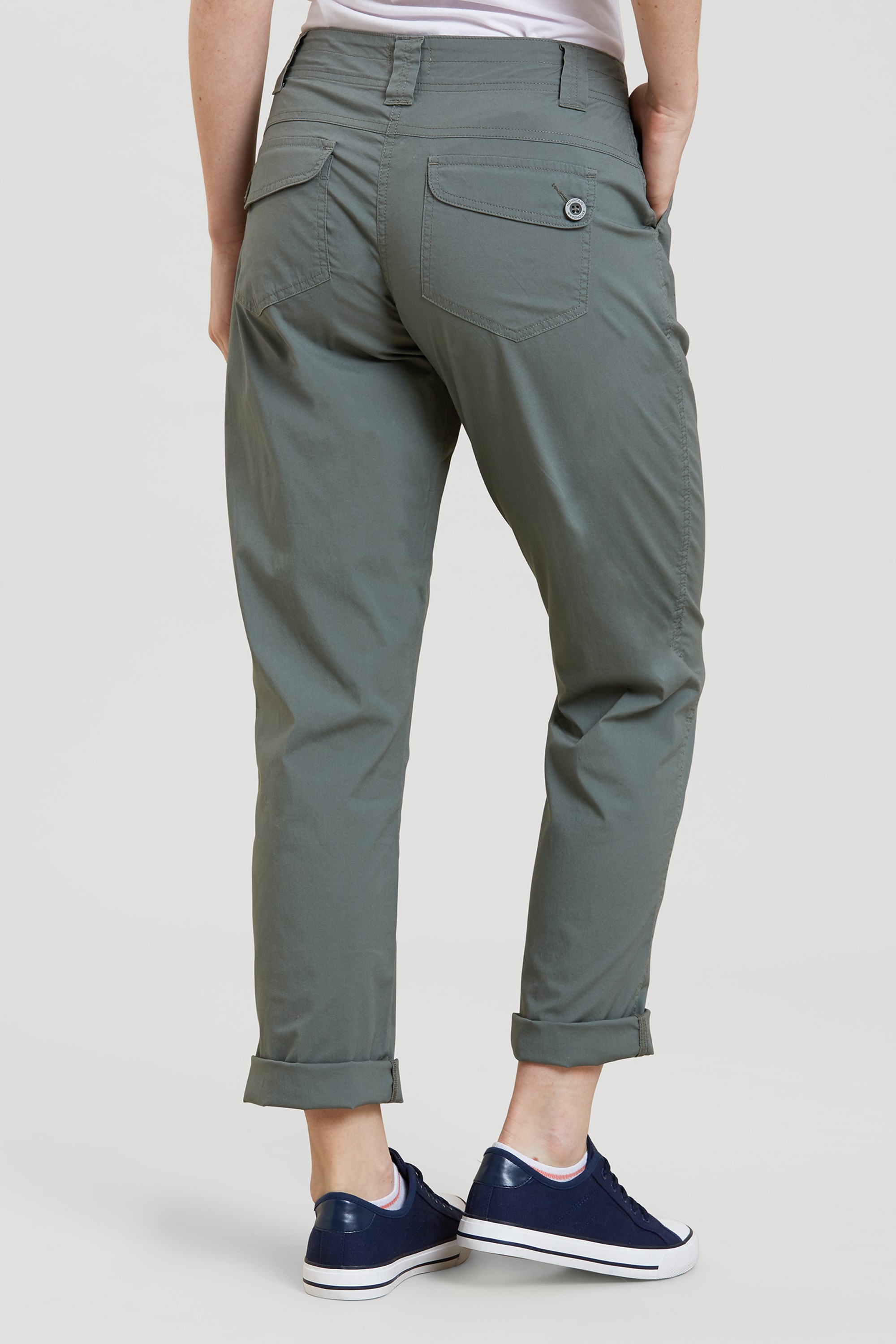 womens stretch cargo trousers