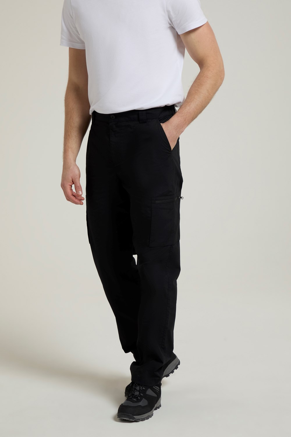 Mountain Warehouse Mens Trek Lightweight Walking Trousers Hiking Quick Drying