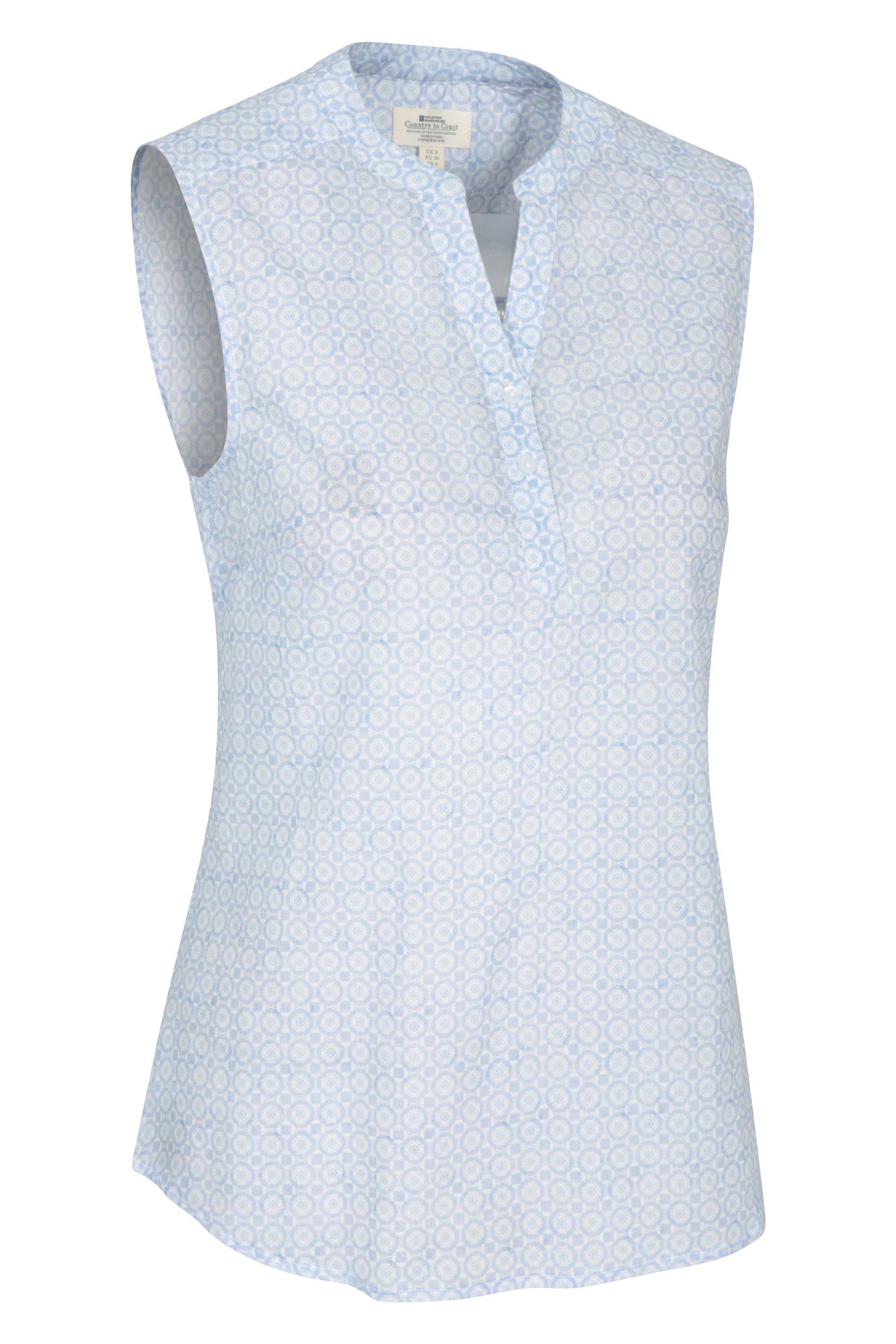 Petra Womens Printed Sleeveless Shirt