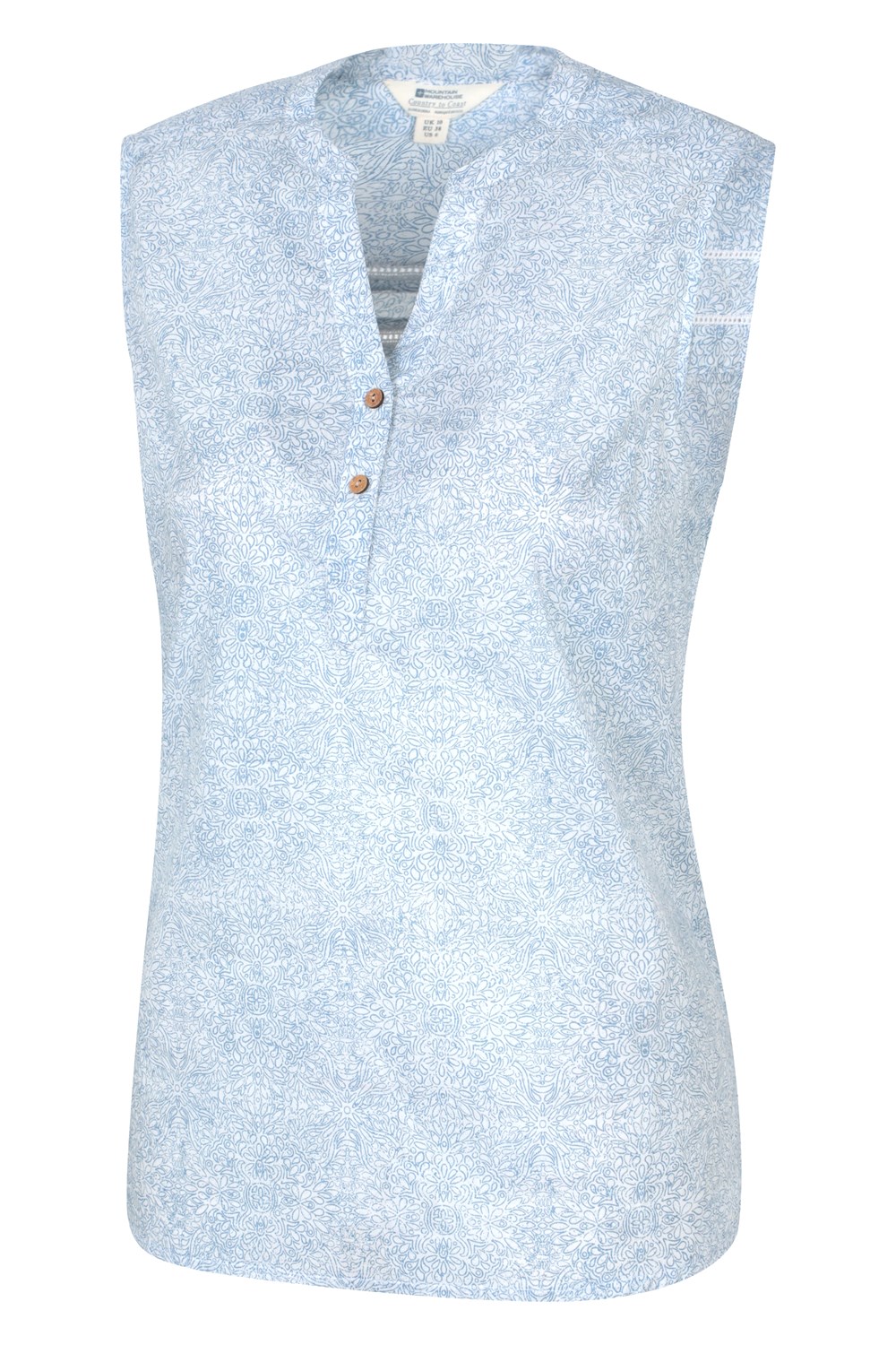Mountain Warehouse Womens Petra Sleeveless Shirt Ladies Holiday Printed Tee - Picture 46 of 48