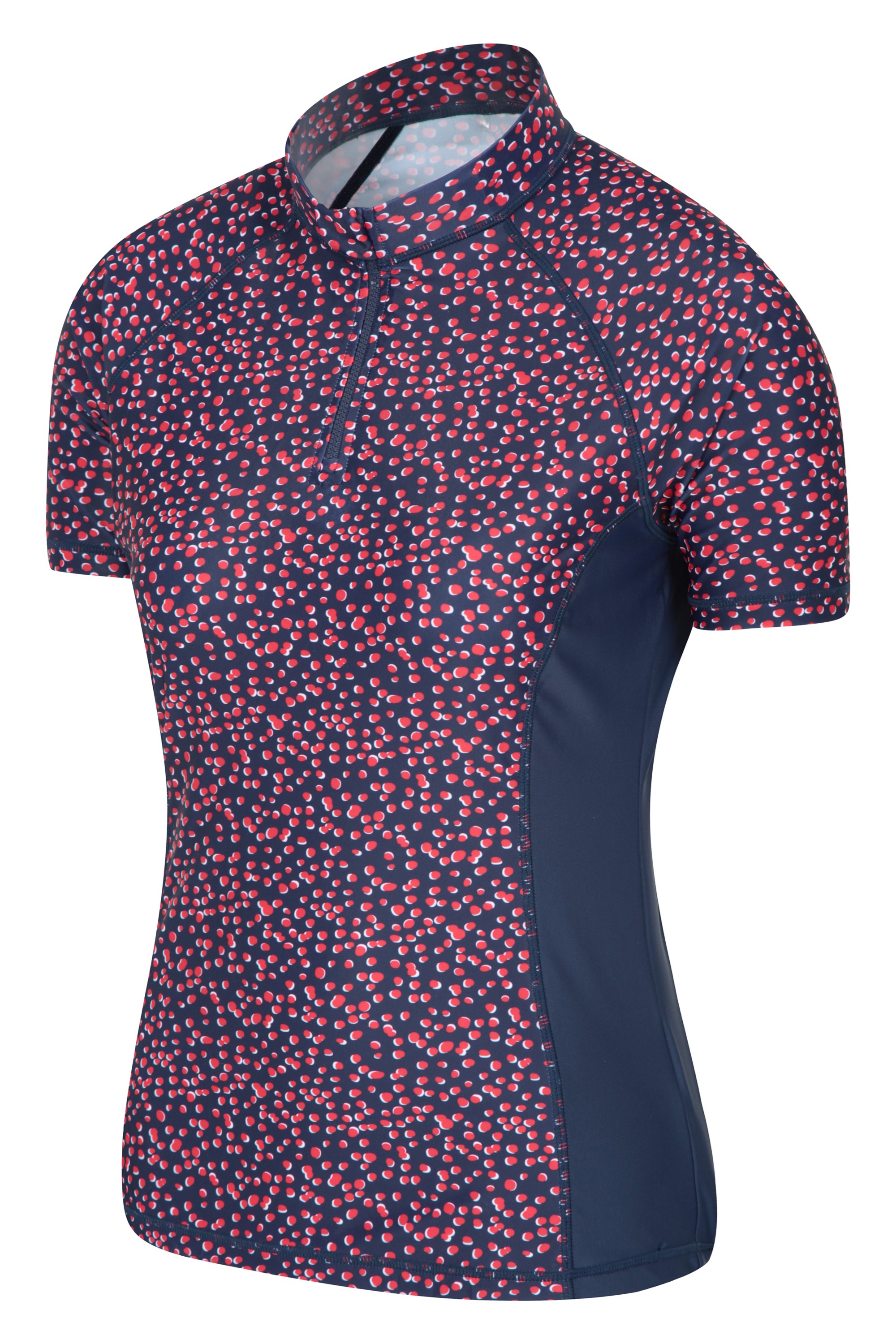Mountain Warehouse Wms Womens Patterned UV Long Sleeved Zip Rash Vest