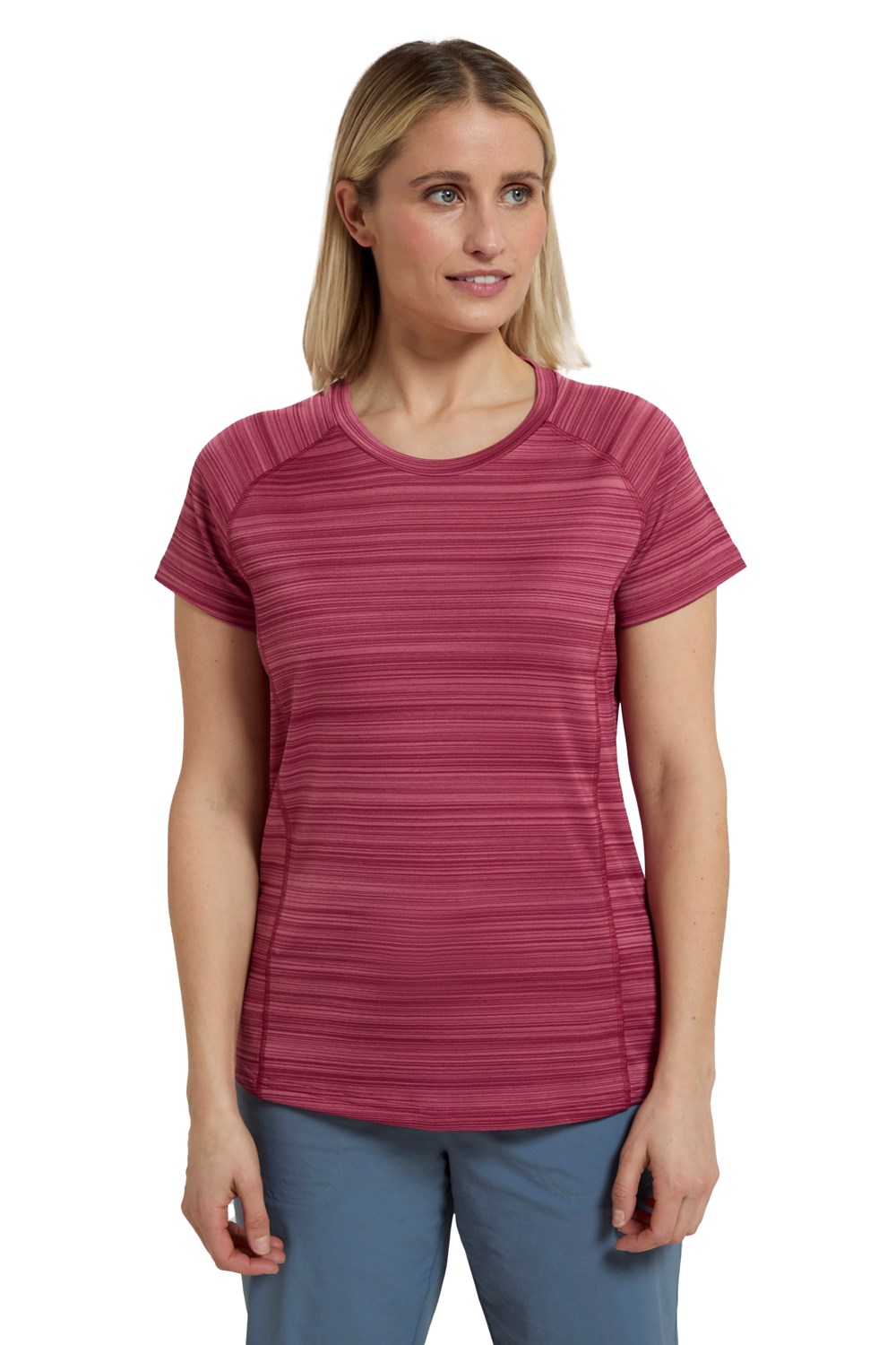 Mountain Warehouse Endurance Striped Womens Active Tee T Shirt UPF30+ Ladies - Picture 22 of 77