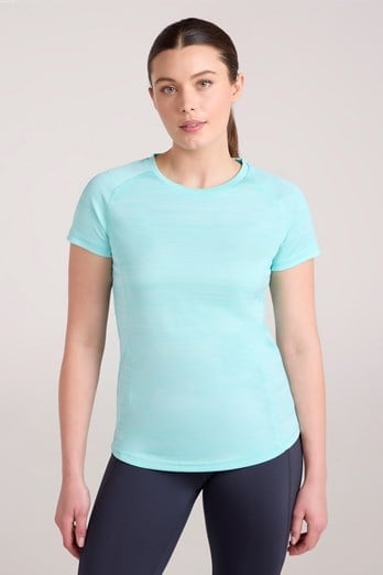 Endurance Striped Womens Tee Mint