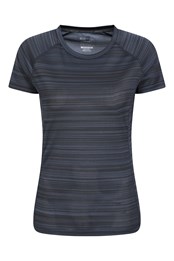 Camiseta ENDURANCE STRIPE para Mujer Azul Marino