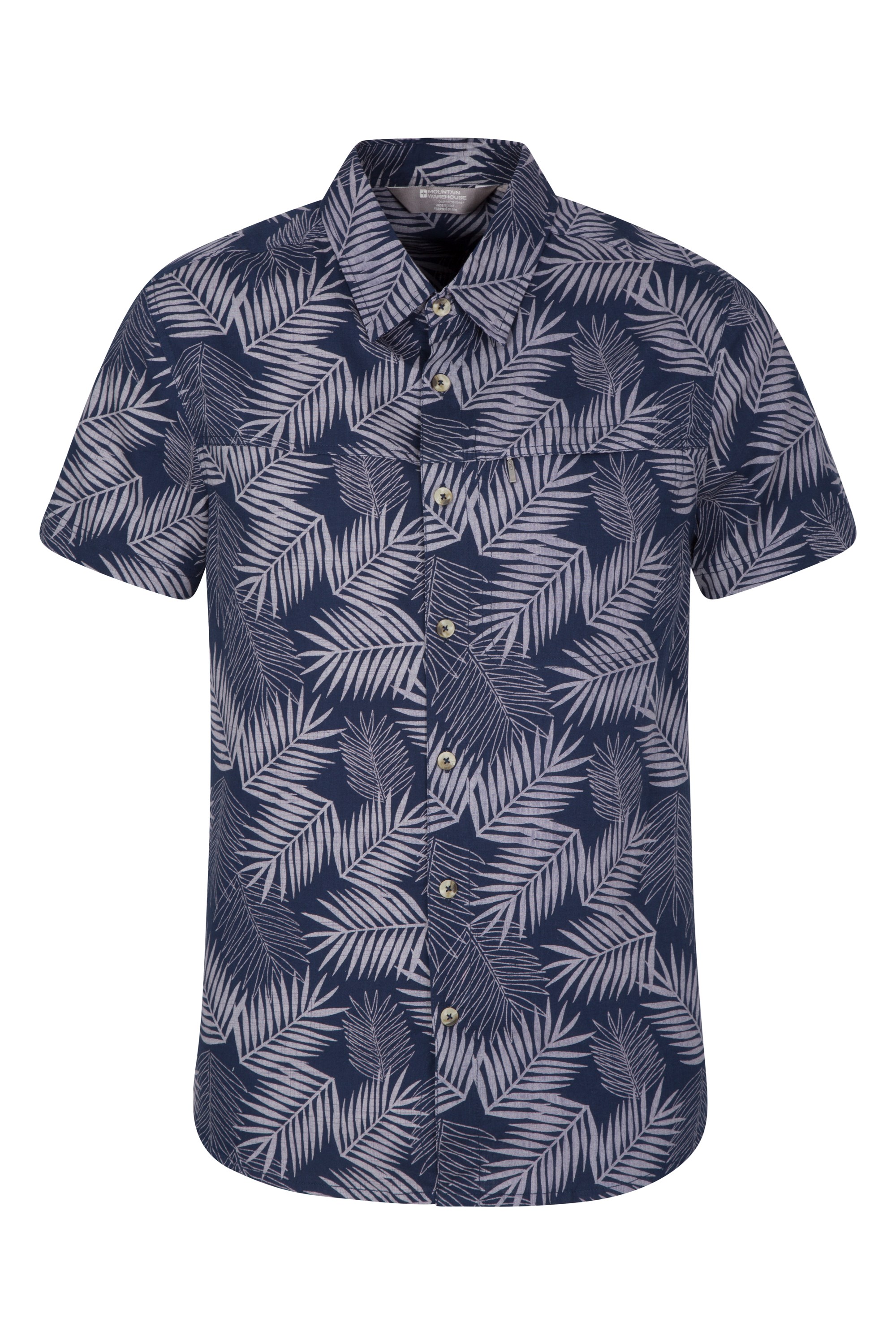 Mountain Warehouse Mens Hawaiian SS Shirt Lightweight Breathable