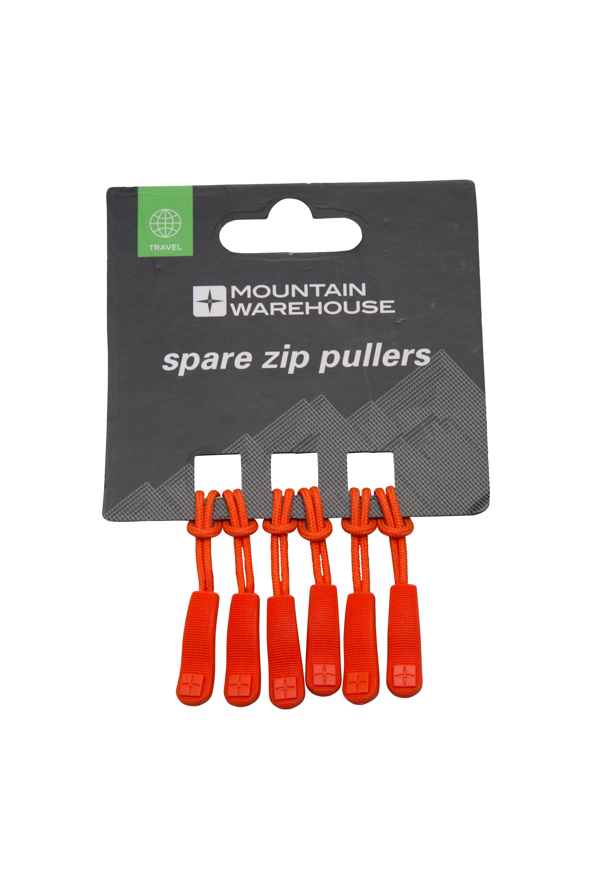 Mountain Warehouse Spare Zip Pullers 6 Pk Orange