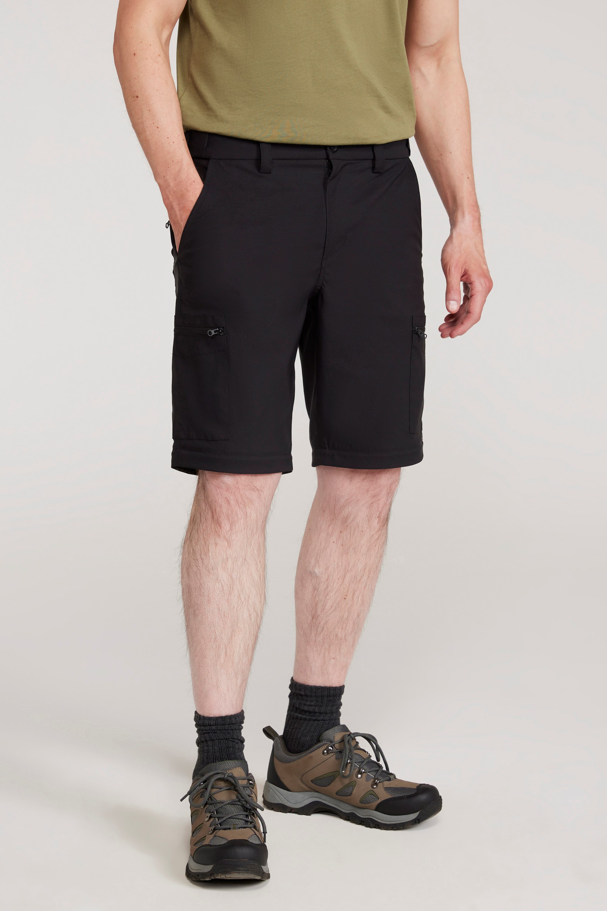 Trek Mens Stretch Zip Off Pants