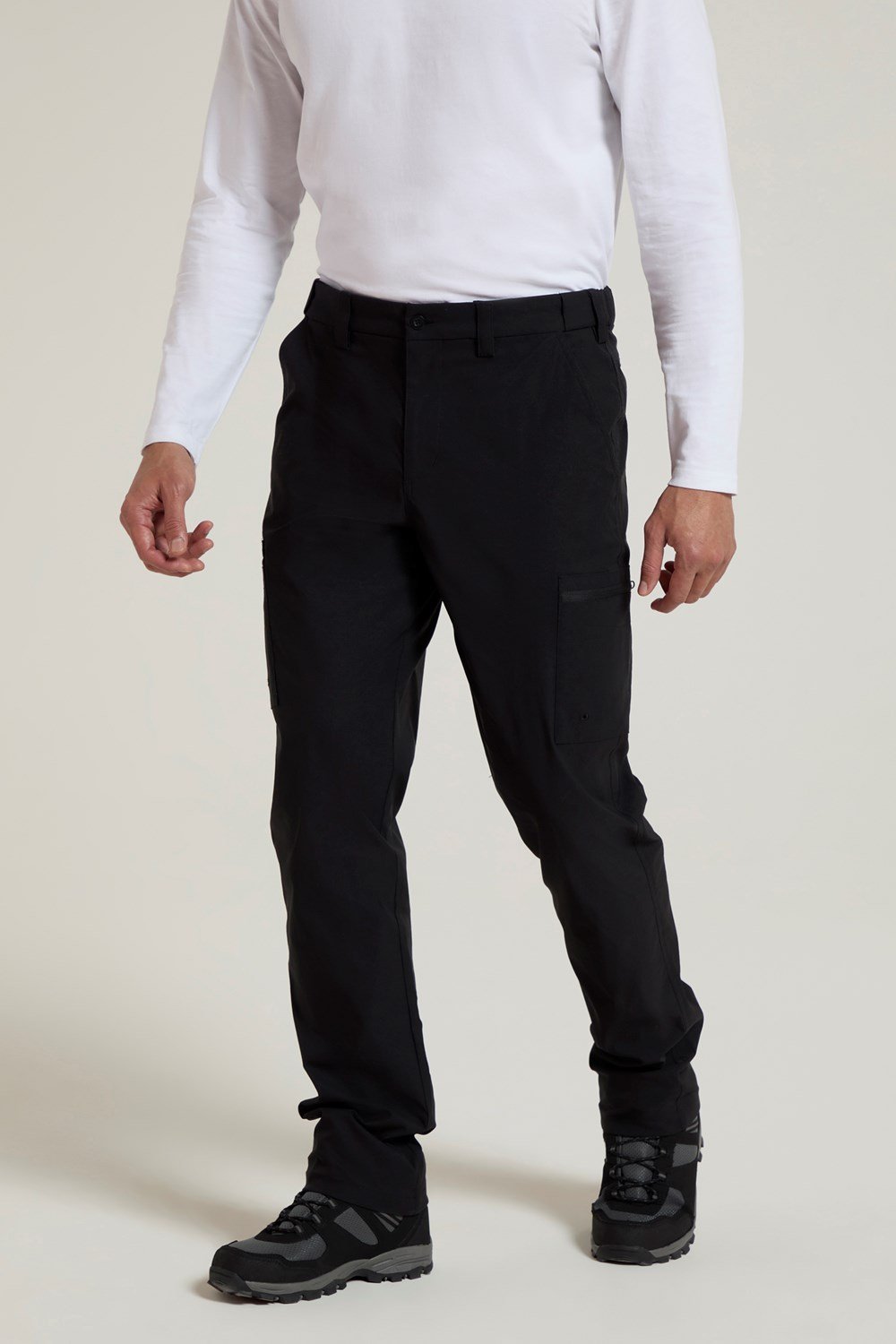 Mountain Warehouse Mens Trek Stretch Trouser with Hook & Loop Closure Hike Pants
