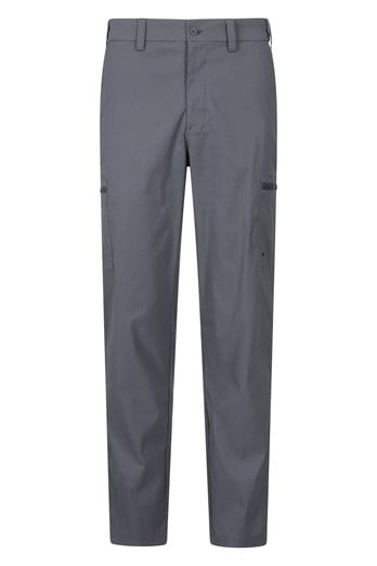 Trek Stretch Mens Pants - Short length Grey