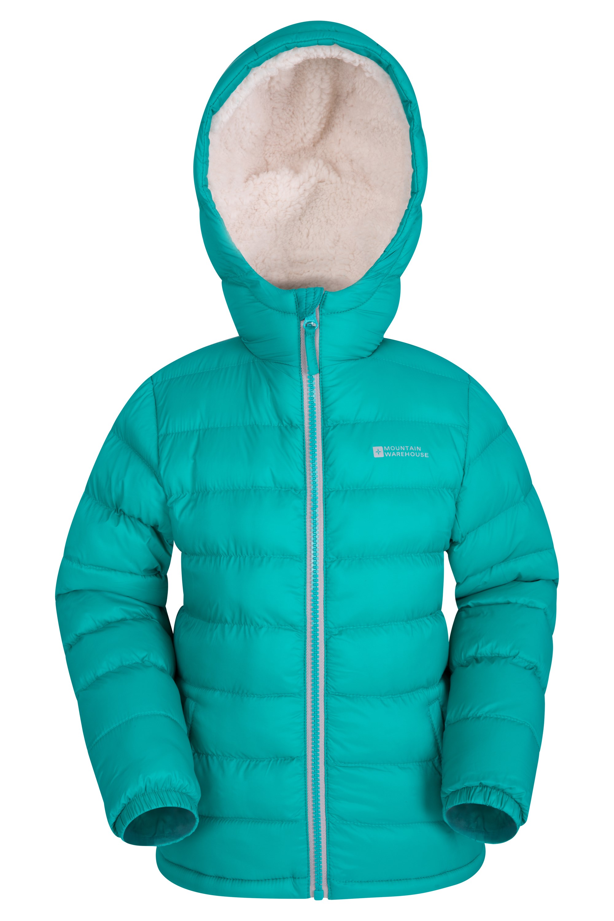 Mountain Warehouse Snowflake Kids Sherpa Lined Jacket - Green