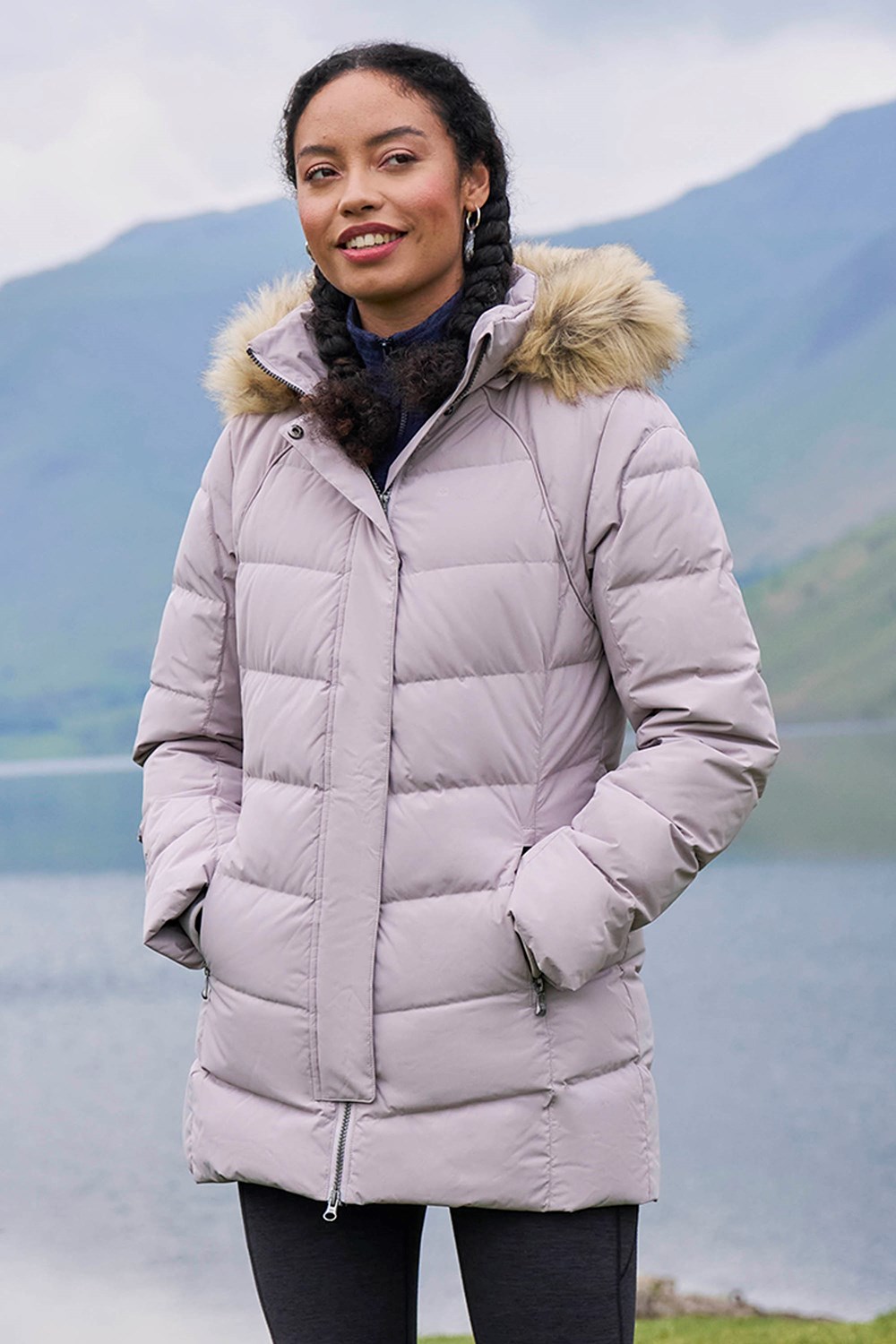 Mountain Warehouse Womens Down Jacket Thermal Water Resistant Winter Ladies Coat