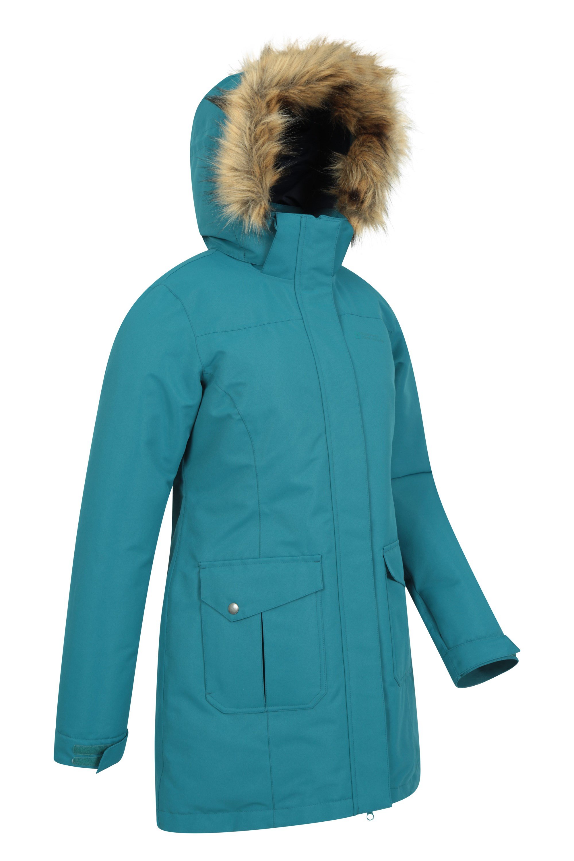 Mountain Warehouse Womens Long Parka Waterproof Jacket Insulated Ladies Coat 