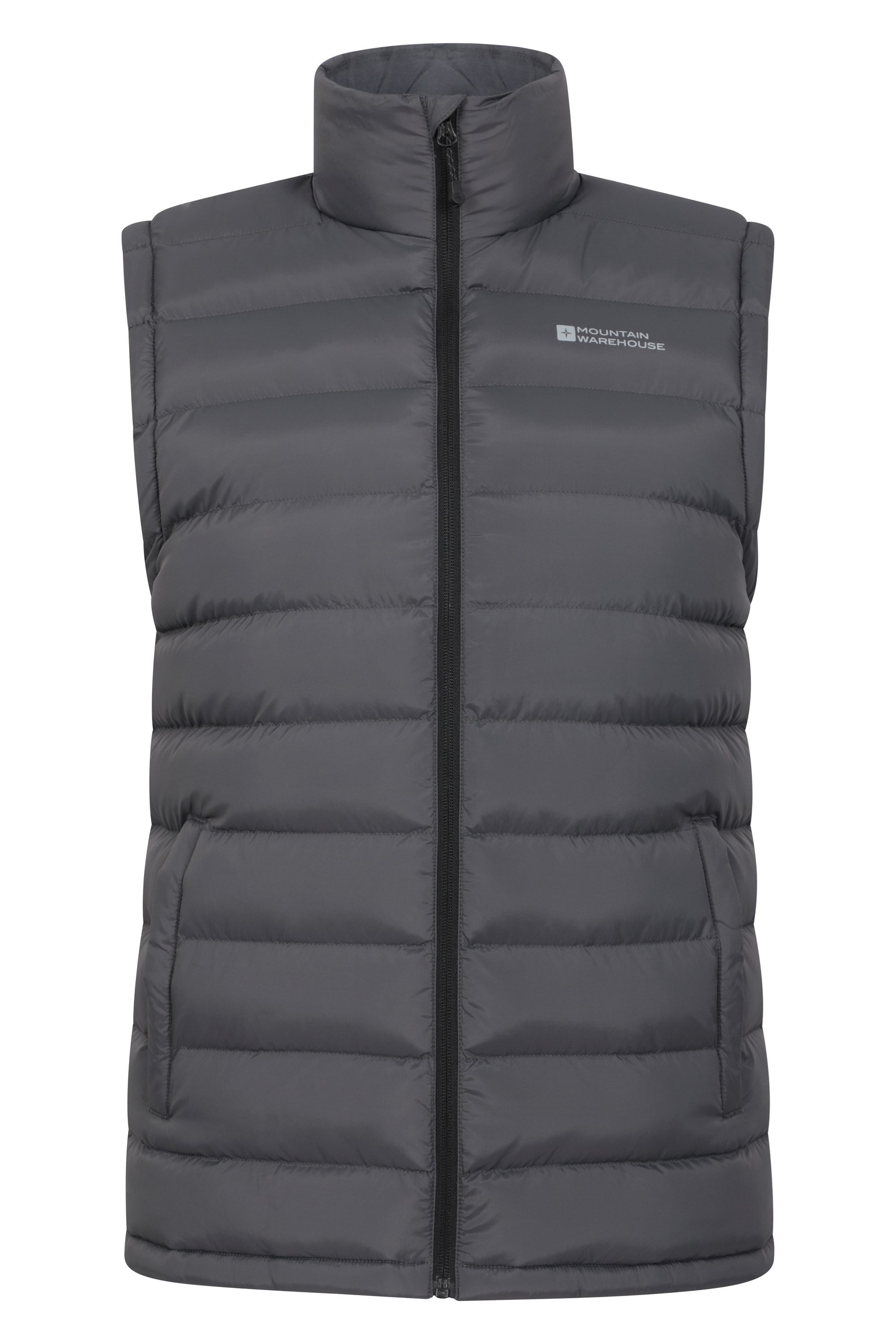 Walking Mountain Warehouse Seasons Mens Padded Gilet Lightweight Jacket Body Warmer for Winter Travelling Easy to Store Coat Water Resistant Gilet 