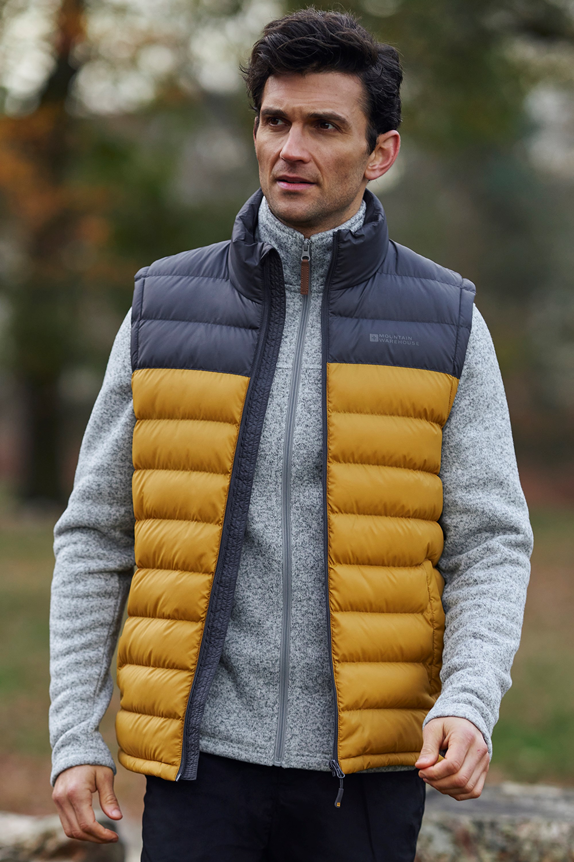 SANFASHION Men Gilet Jacket Body Warmer Lightweight Sleeveless Soft Casual 2020 Newest Autumn Winter Pocket Zip Warm Work Outerwear Walking Tops Vest Coat 