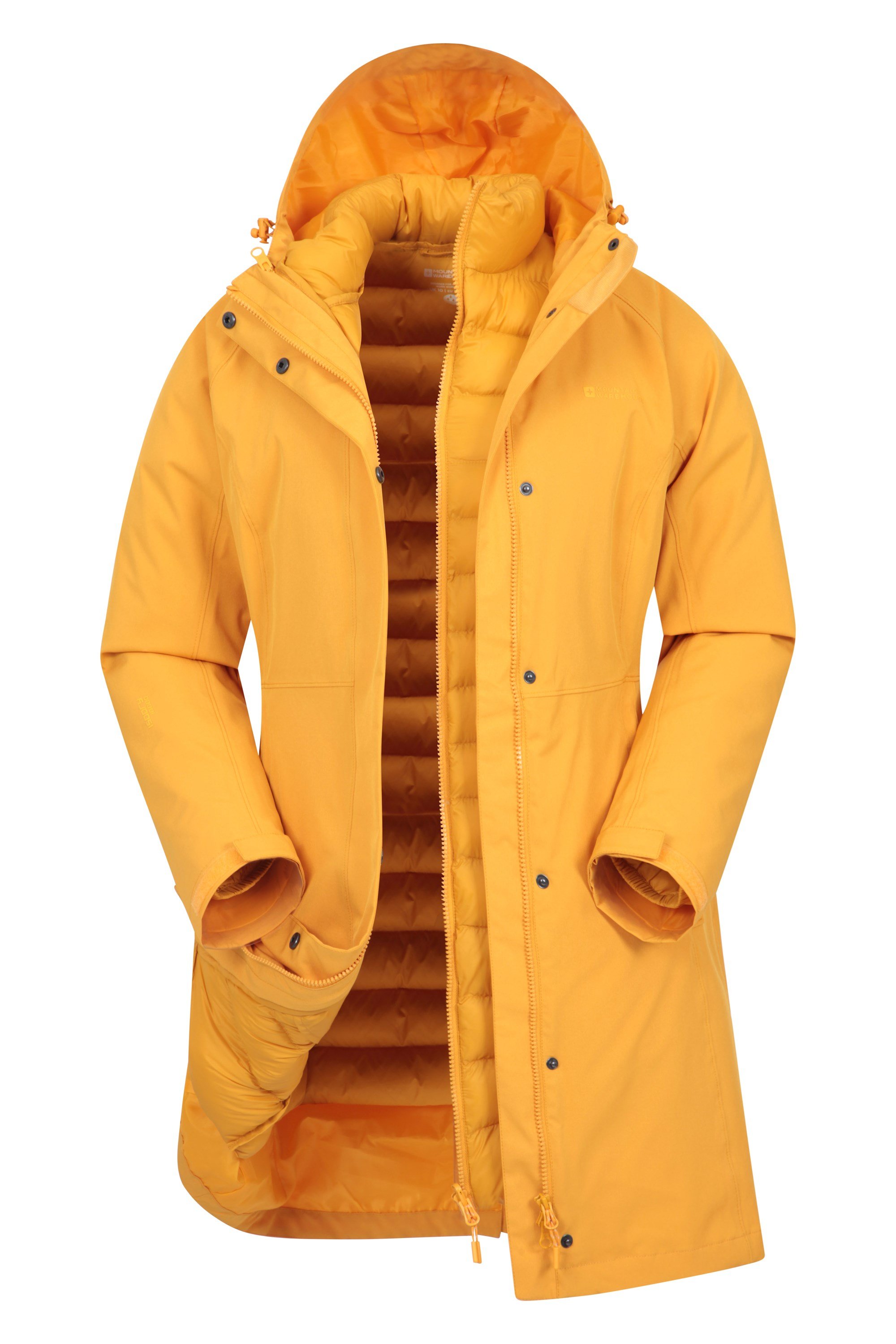 Alaskan Womens 3 in 1 Long Jacket - Yellow