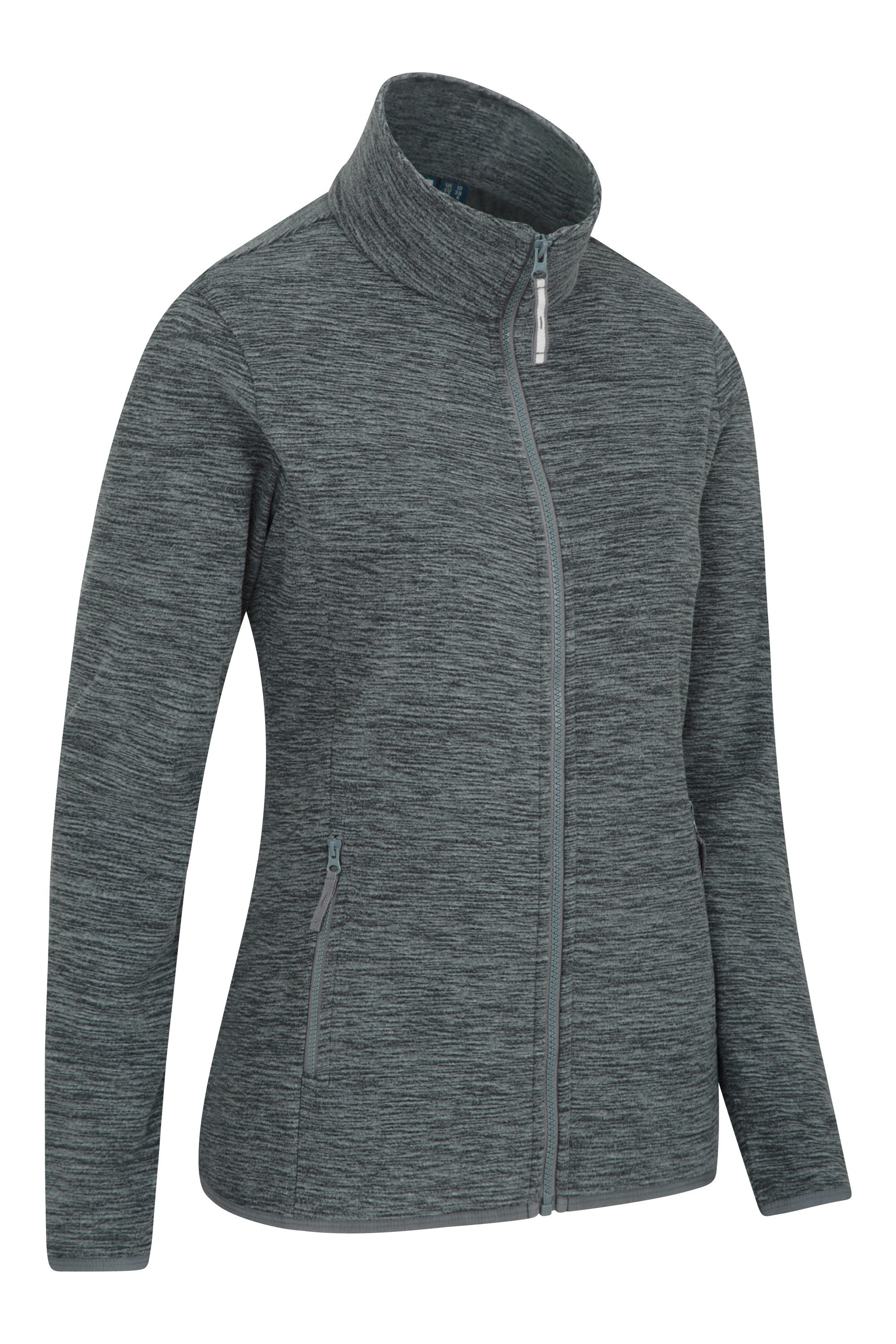 black zip up fleece womens