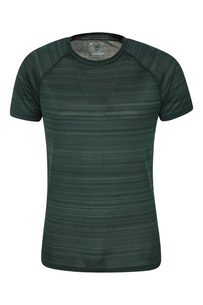 Endurance Striped Mens T-Shirt - Green
