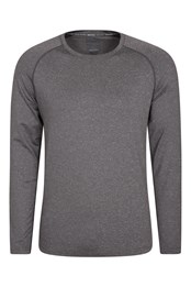 Agra IsoCool Mens Striped Top Grey