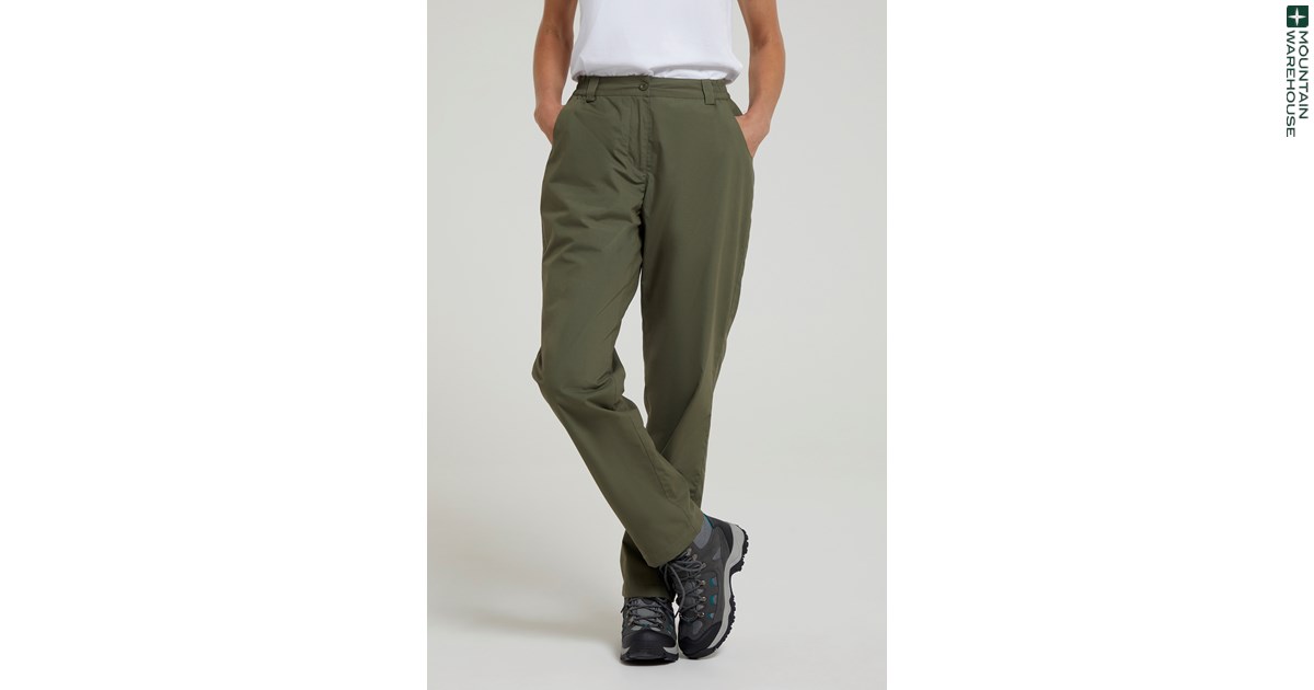 48 Wholesale Laides Fleece Lined Pants -Plain 2 Pockets - at 
