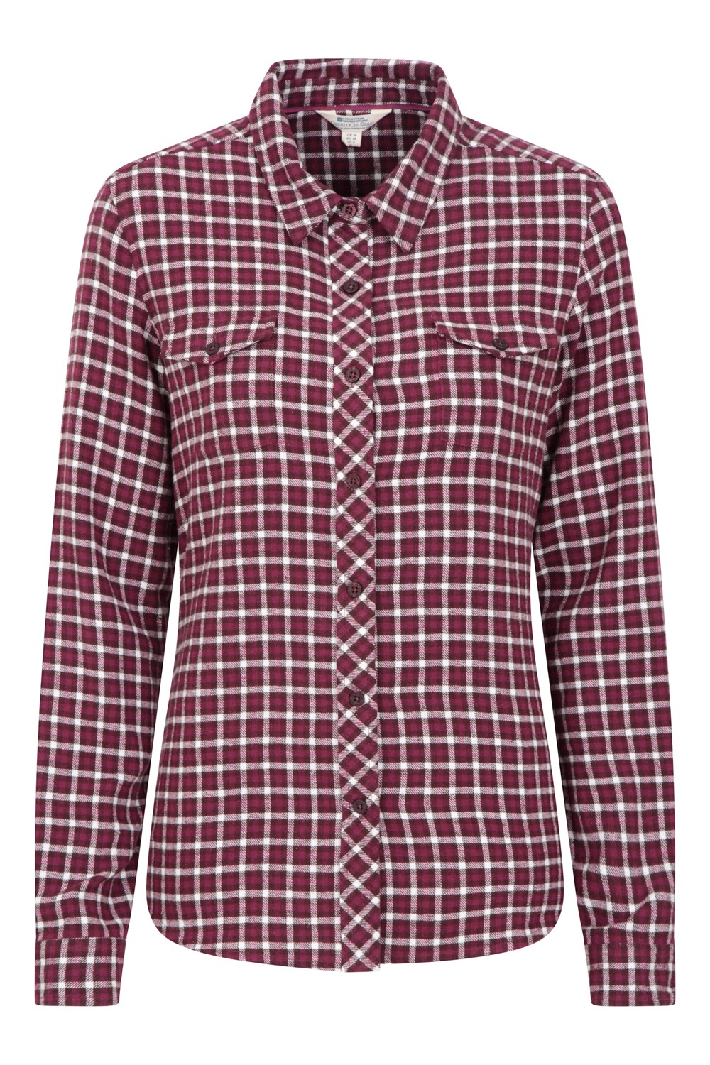 Mountain Warehouse Womens Willow Brushed Flannel Shirt Ladies Lightweight Blouse - Picture 24 of 94