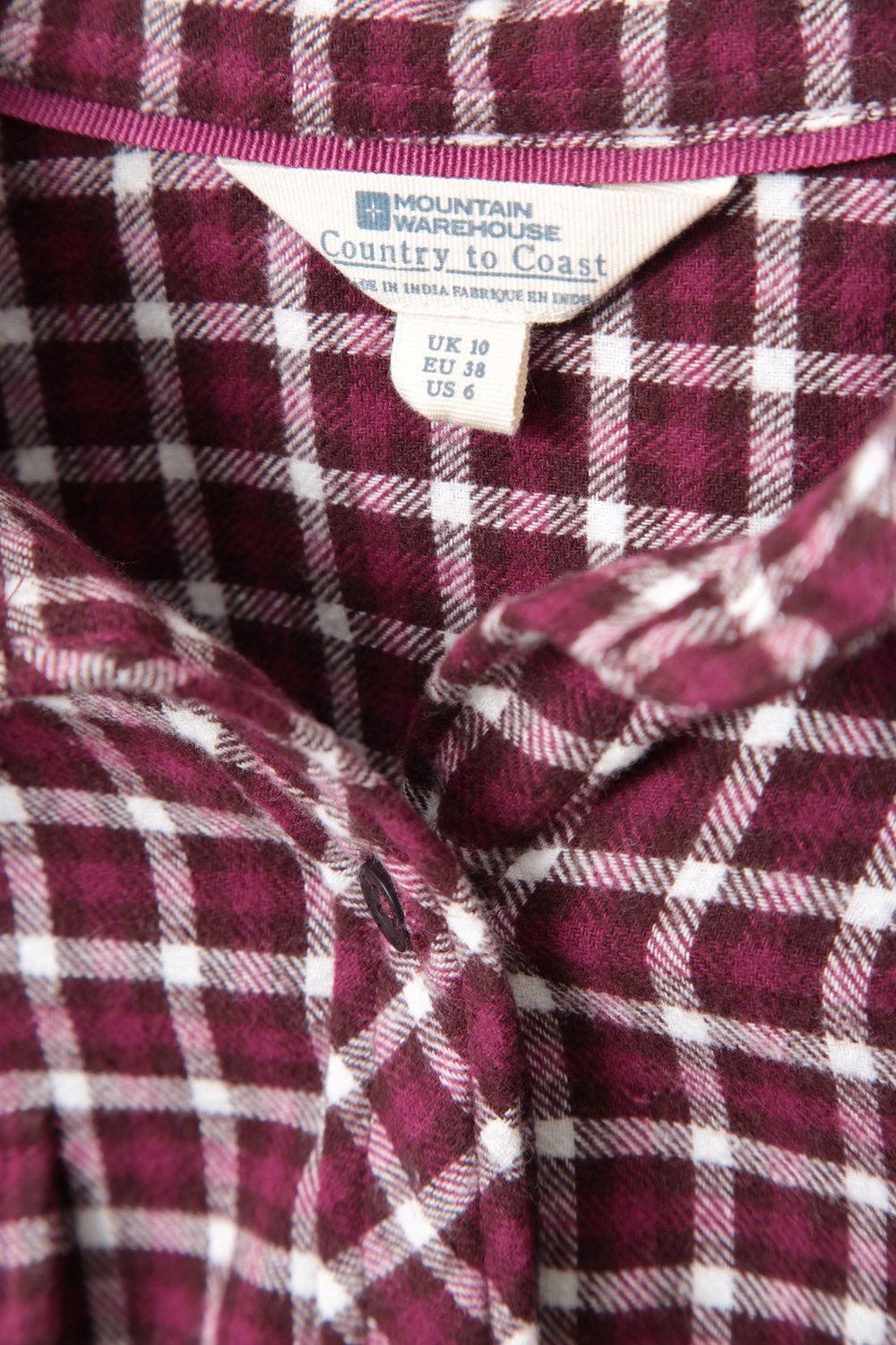 Mountain Warehouse Womens Willow Brushed Flannel Shirt Ladies Lightweight Blouse - Picture 28 of 94
