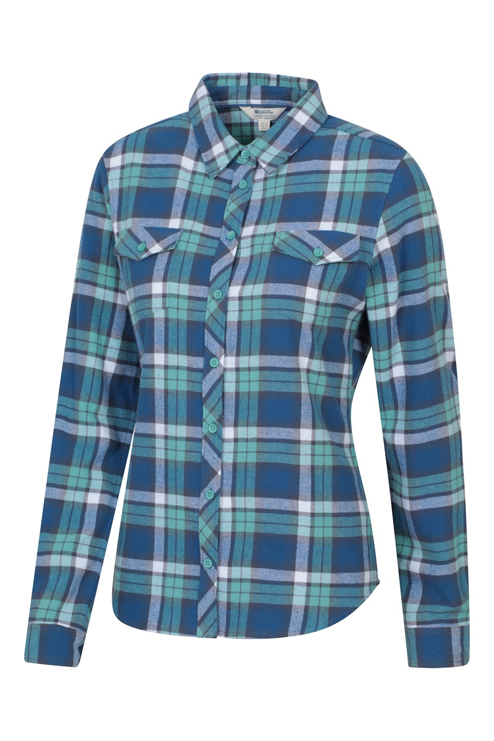 Mountain Warehouse Womens Willow Brushed Flannel Shirt Ladies Lightweight Blouse - Picture 45 of 94