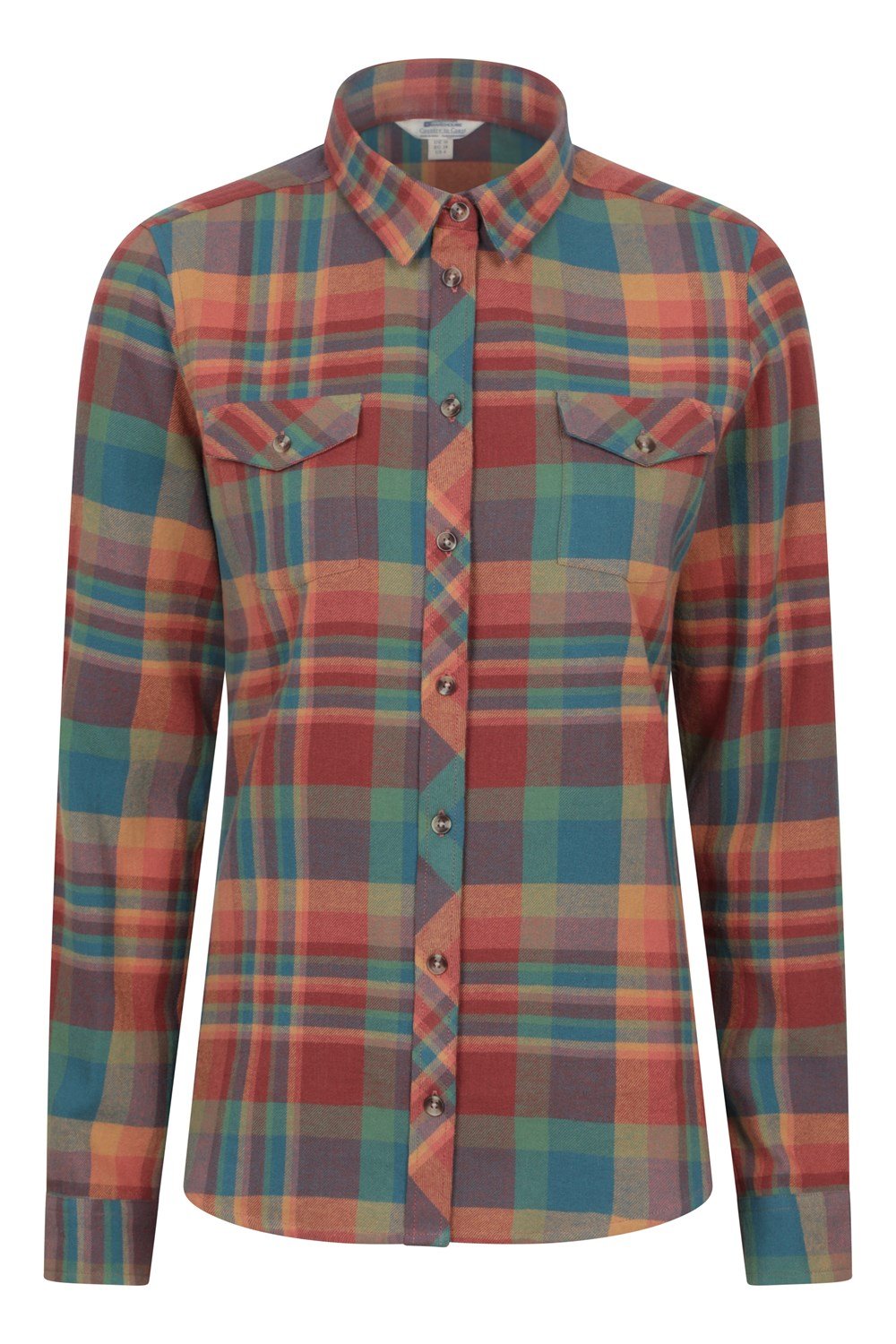 Mountain Warehouse Womens Willow Brushed Flannel Shirt Ladies Lightweight Blouse - Picture 58 of 94