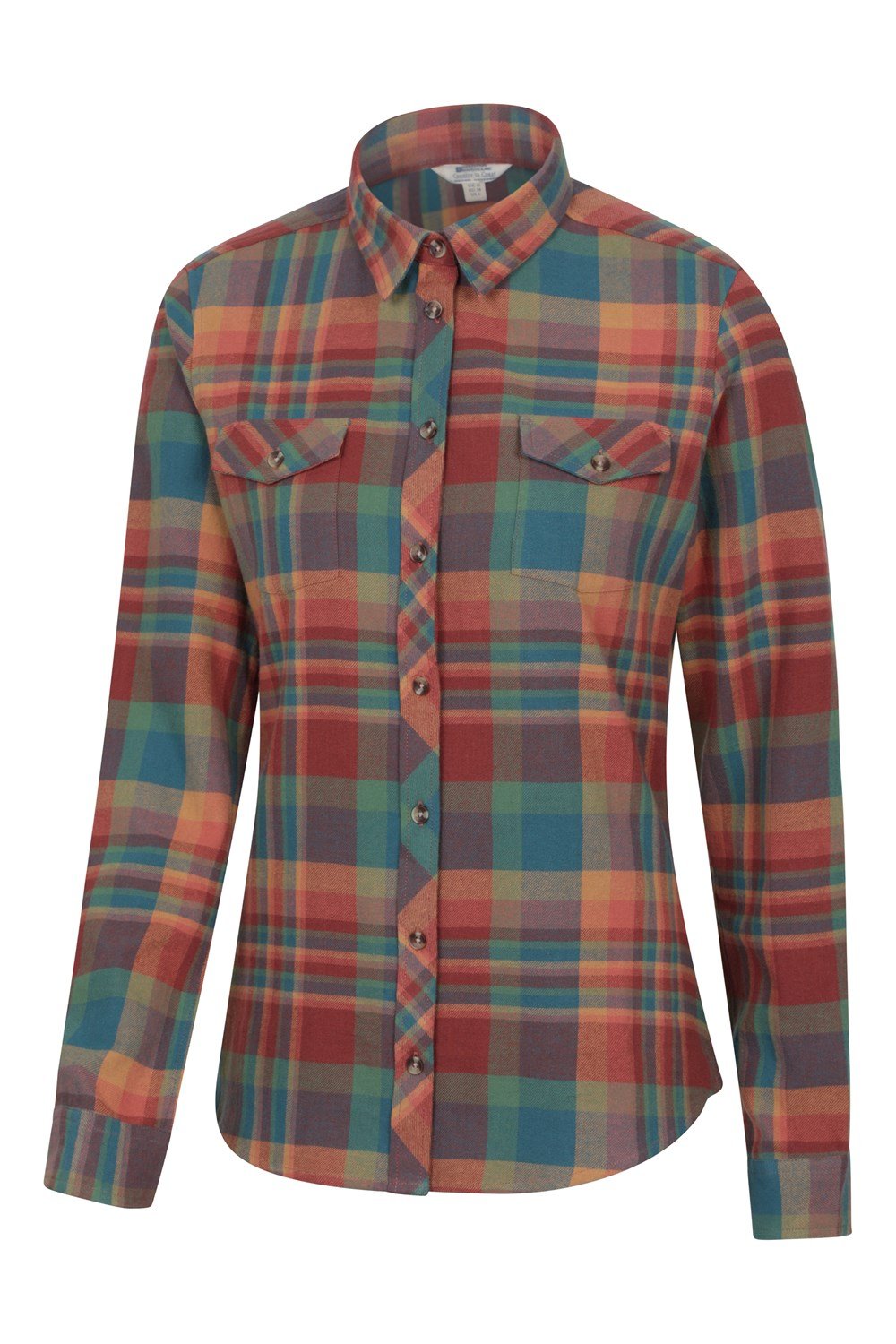 Mountain Warehouse Womens Willow Brushed Flannel Shirt Ladies Lightweight Blouse - Picture 62 of 94