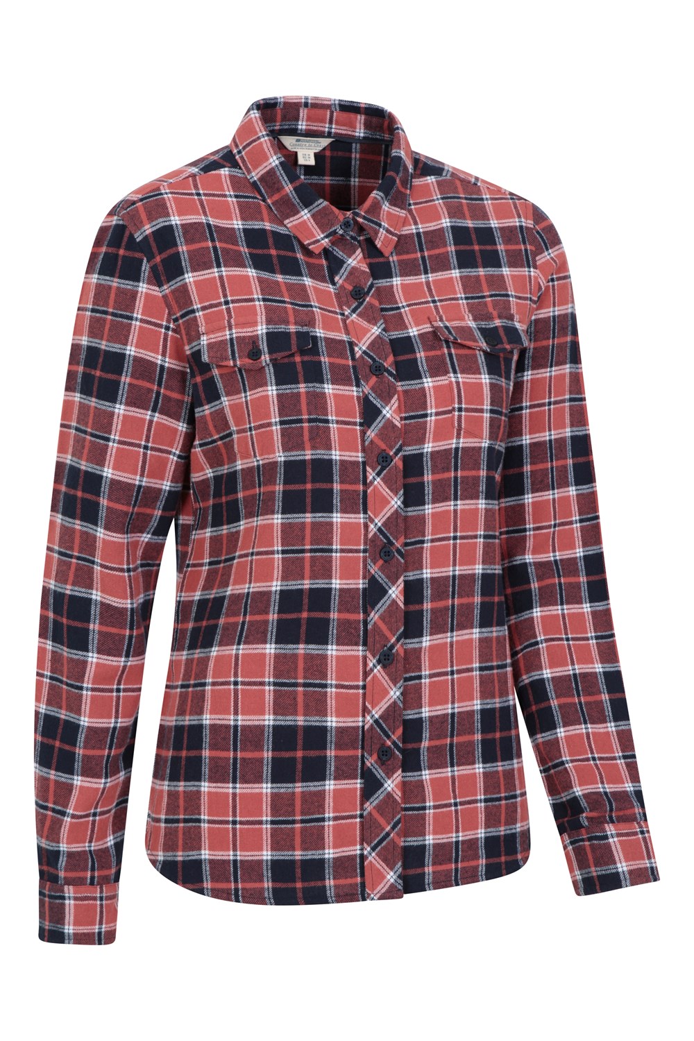 Mountain Warehouse Womens Willow Brushed Flannel Shirt Ladies ...