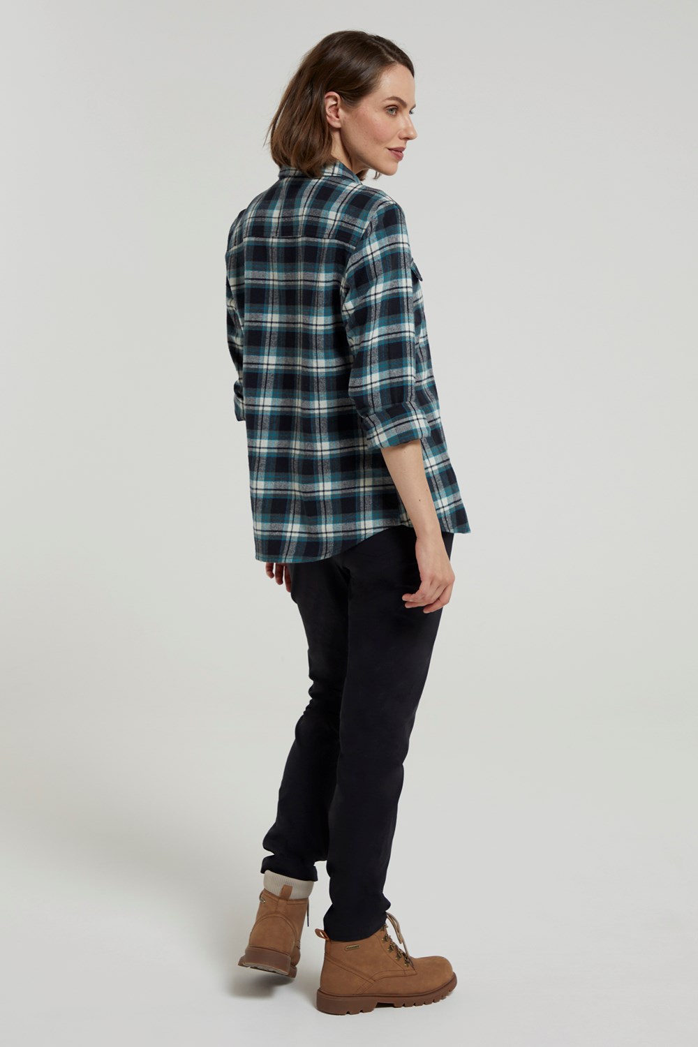 Mountain Warehouse Womens Willow Brushed Flannel Shirt Ladies Lightweight Blouse - Picture 87 of 94