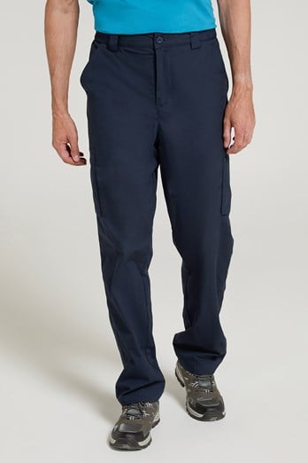 Winter Trek Mens Fleece Lined Pants Dark Blue