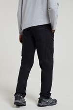 Mountain Warehouse Winter Trek Mens Fleece Lined Pants - Charcoal | Size W42