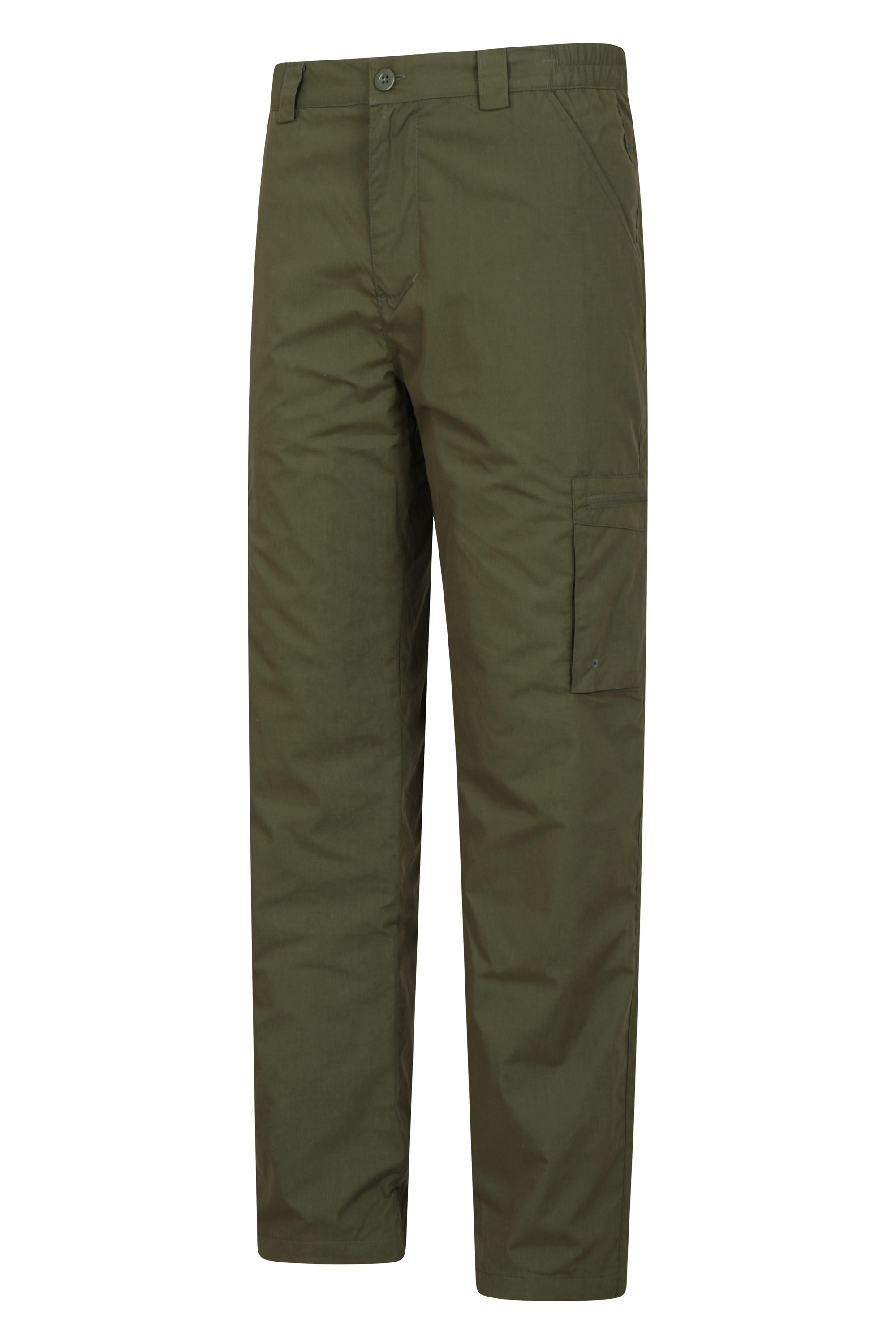 Thermal Skinny Outdoor Trousers Forest Green Fleece Lined