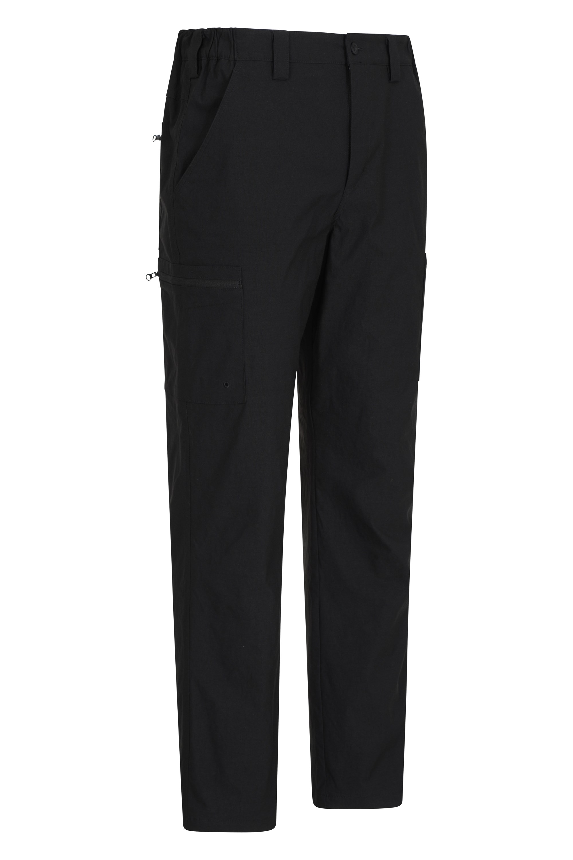 para Senderismo y Viajes f/áciles de Transportar Mountain Warehouse Pantalones El/ásticos Hombre Trek Pantalones Ligeros el/ásticos