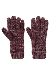 Thinsulate Damen-Handschuhe mit Zopfmuster