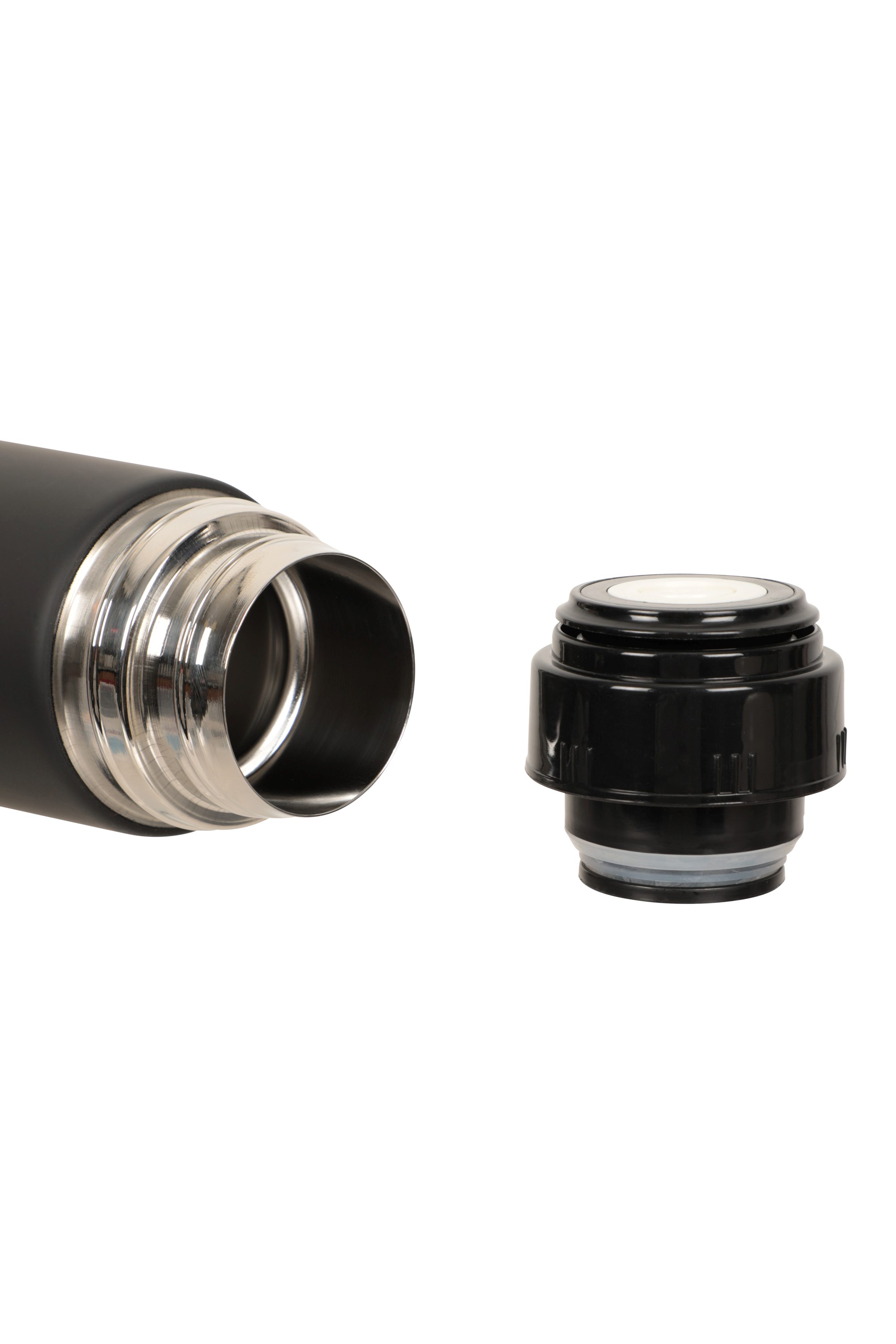 Double Walled Rubber Finish Flask