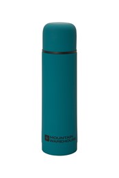 Double Walled Rubber Finish Flask - 500ml Teal